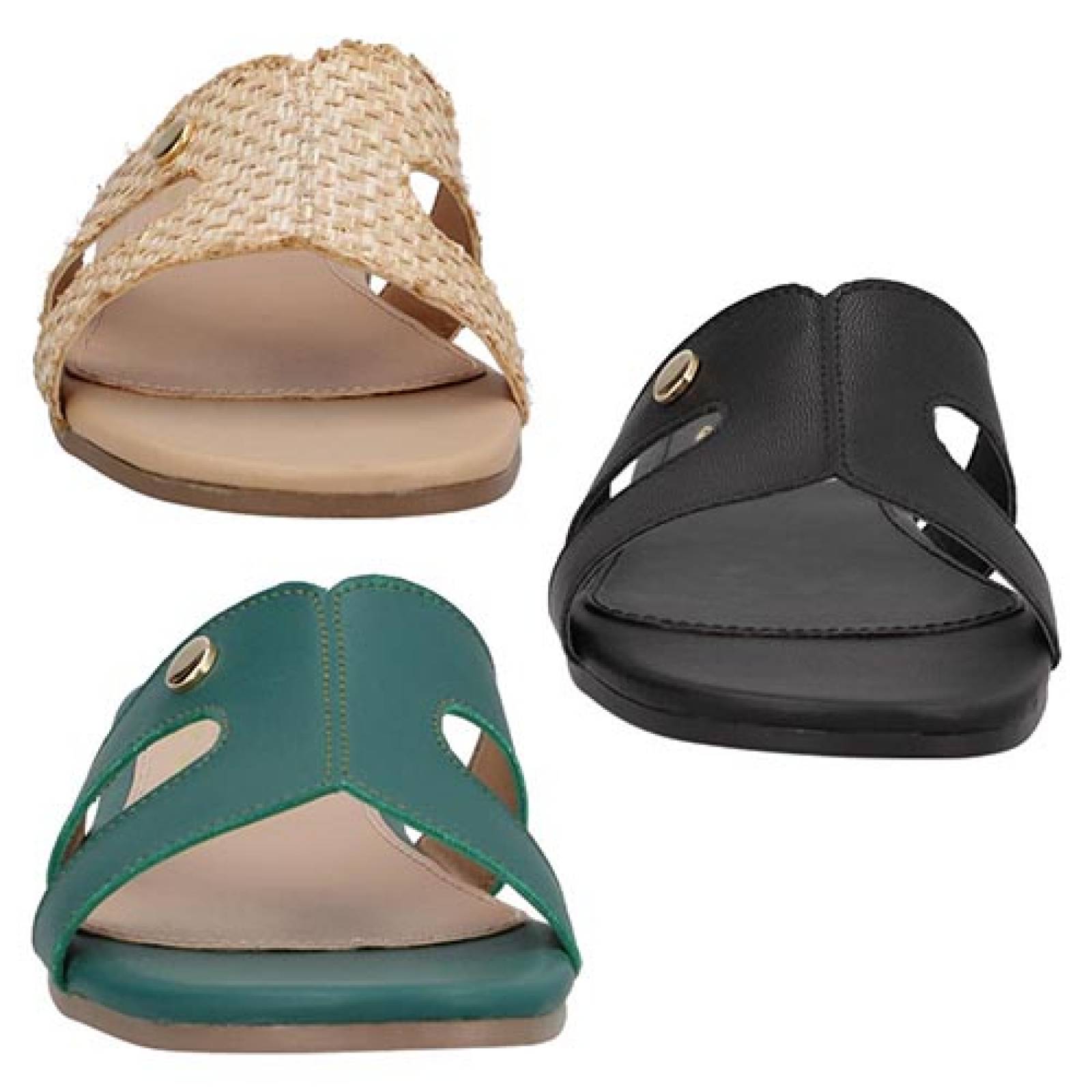 Sandalias 3pack HEAD OVER HEELS 1619 Dama Sandalia Piso Huarache Abierto