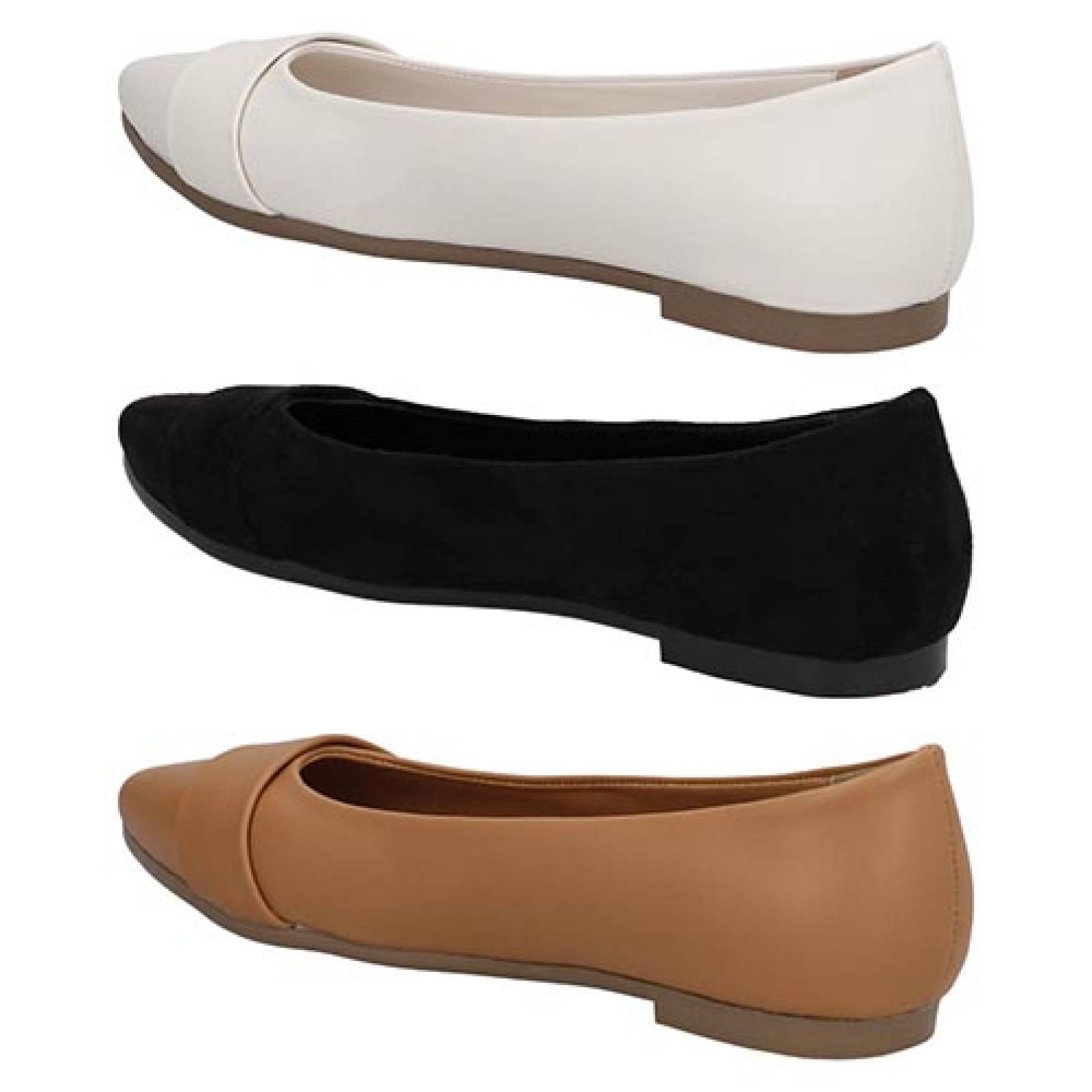 Zapatillas 3pack HEAD OVER HEELS 5648 Dama Flats Zapatillas Piso Mujer