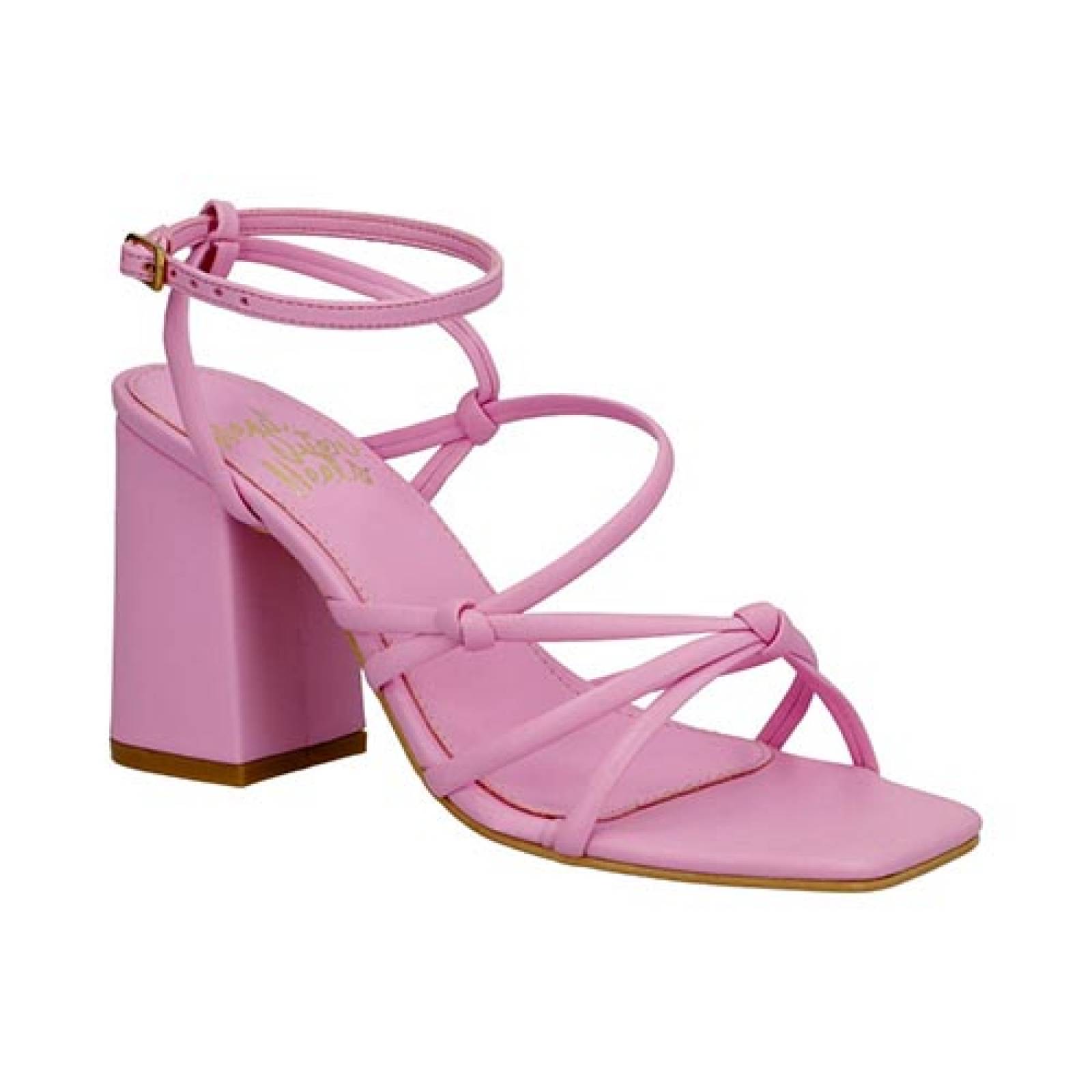 Zapatilla Tacon Ancho Bajo HEAD OVER HEELS 7703 Dama Abiero Casual Rosa
