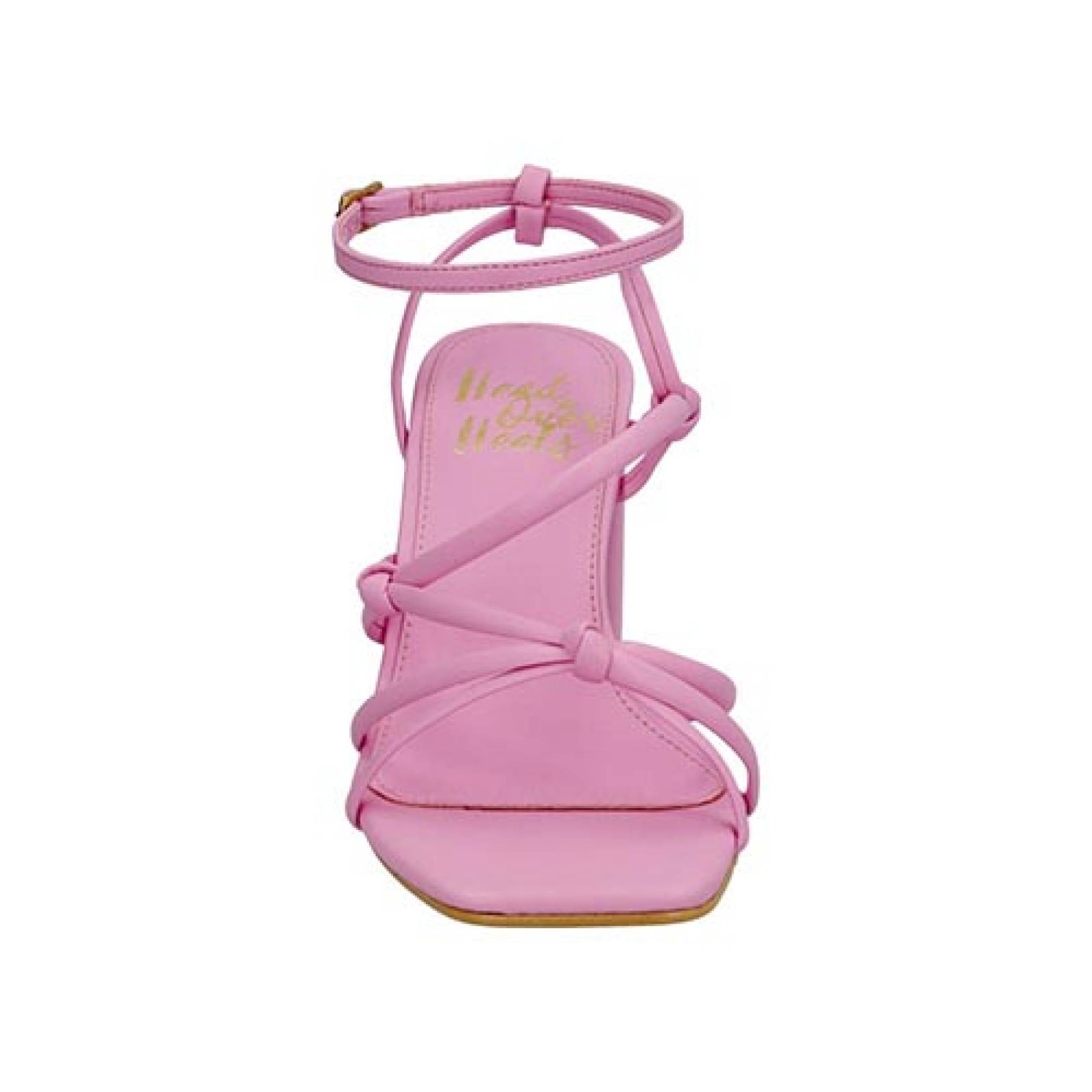 Zapatilla Tacon Ancho Bajo HEAD OVER HEELS 7703 Dama Abiero Casual Rosa
