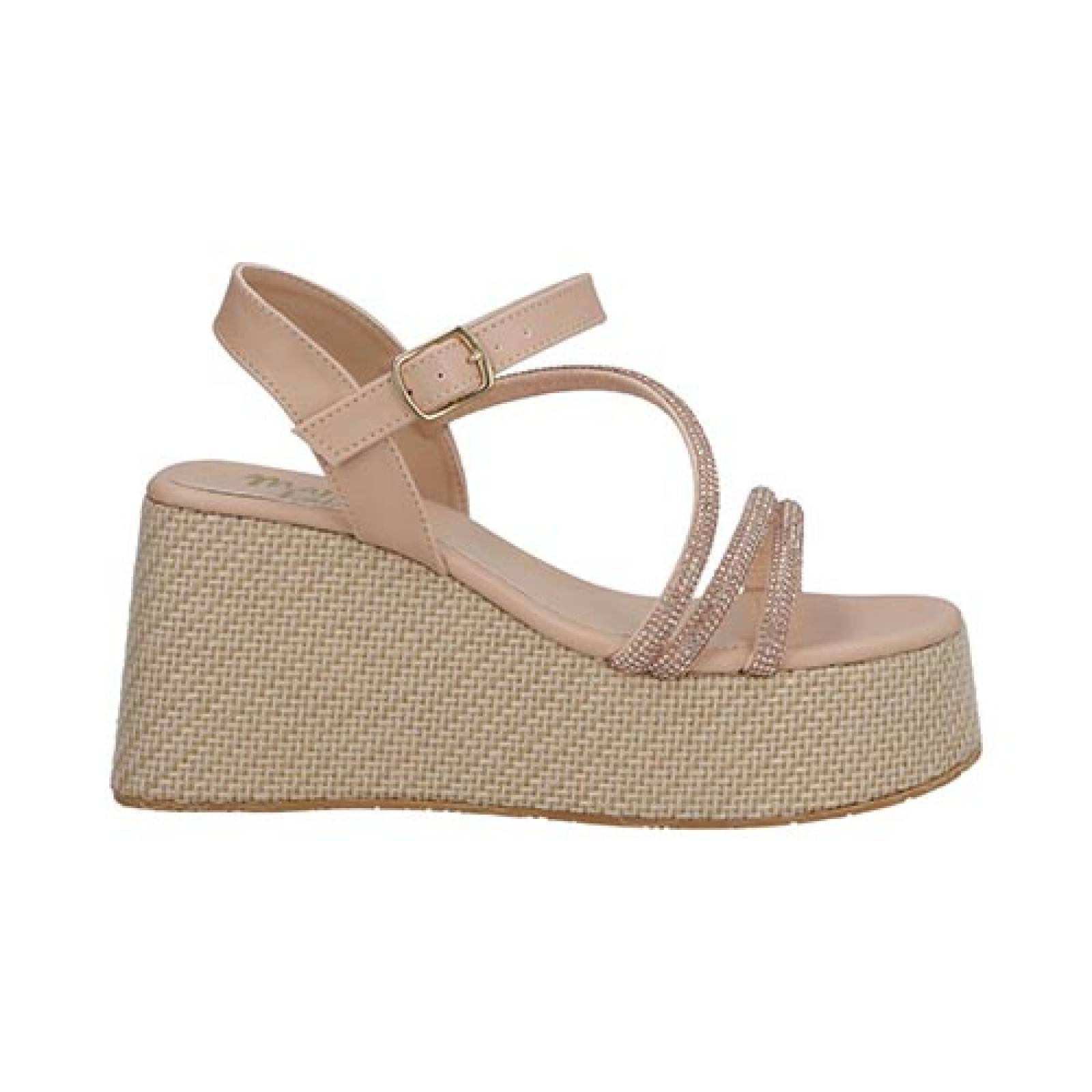 Sandalias Mama Lola 415 Plataforma Tacon Seguido Para Dama