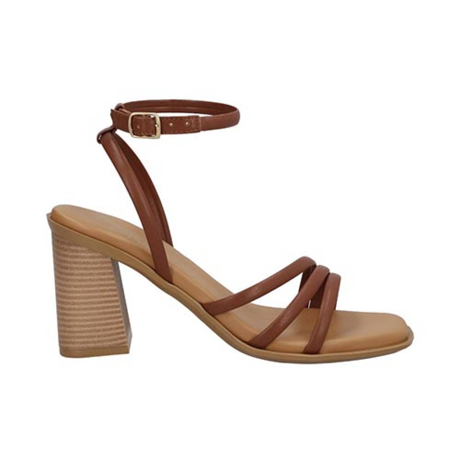 Zapatilla Mama Lola 95 Tacón Ancho Zapato Abierto Dama Cinta