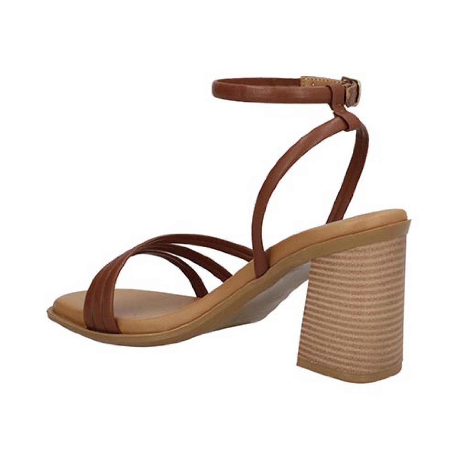 Zapatilla Mama Lola 95 Tacón Ancho Zapato Abierto Dama Cinta