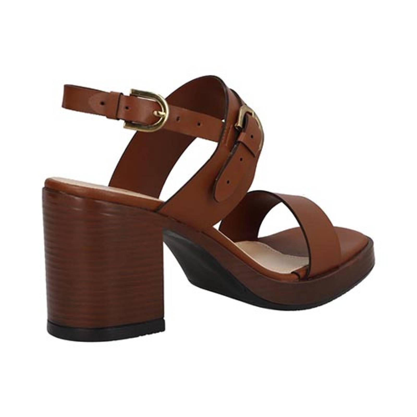 Sandalias Mama Lola 304 Tacón Ancho Alto Zapatos Casual Dama