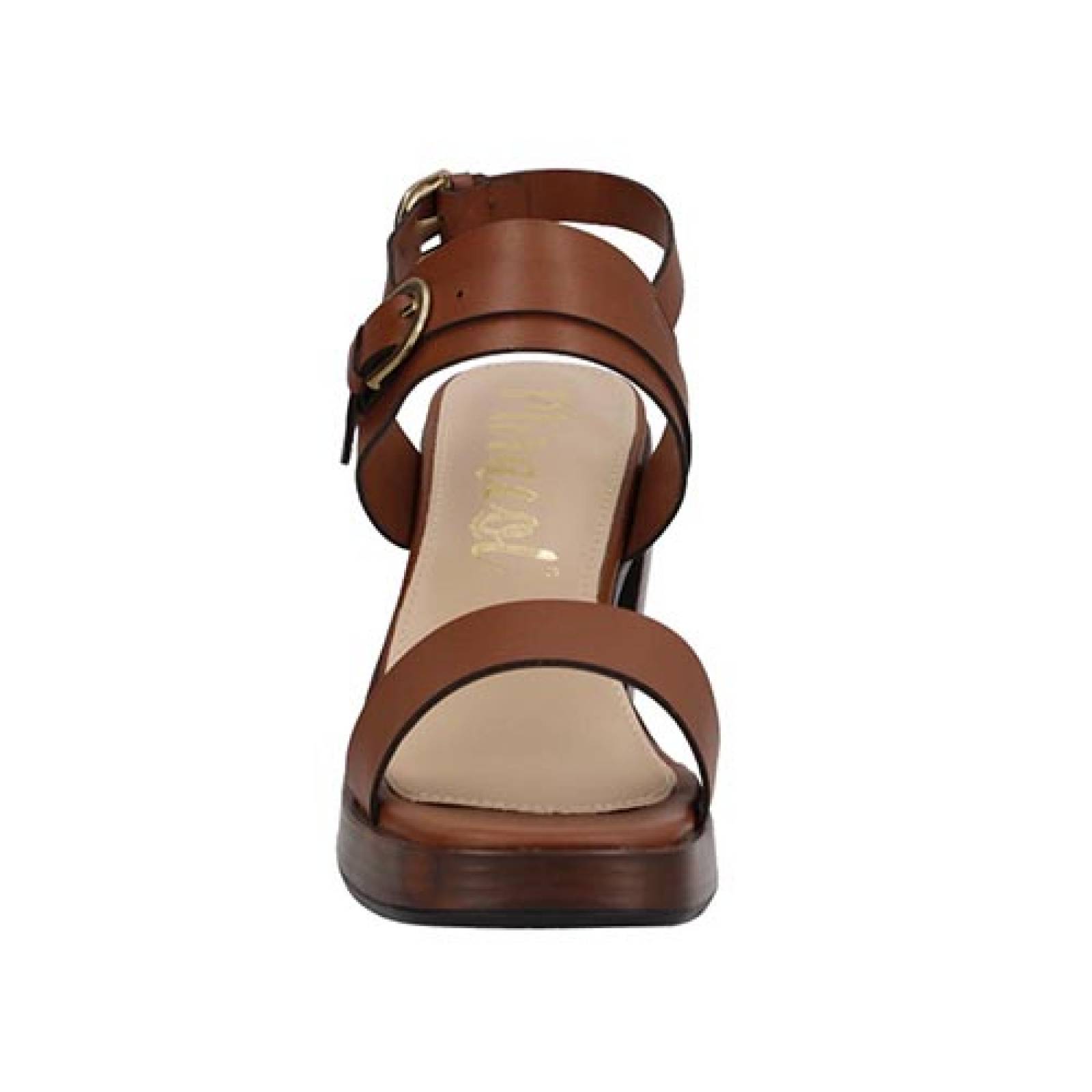 Sandalias Mama Lola 304 Tacón Ancho Alto Zapatos Casual Dama