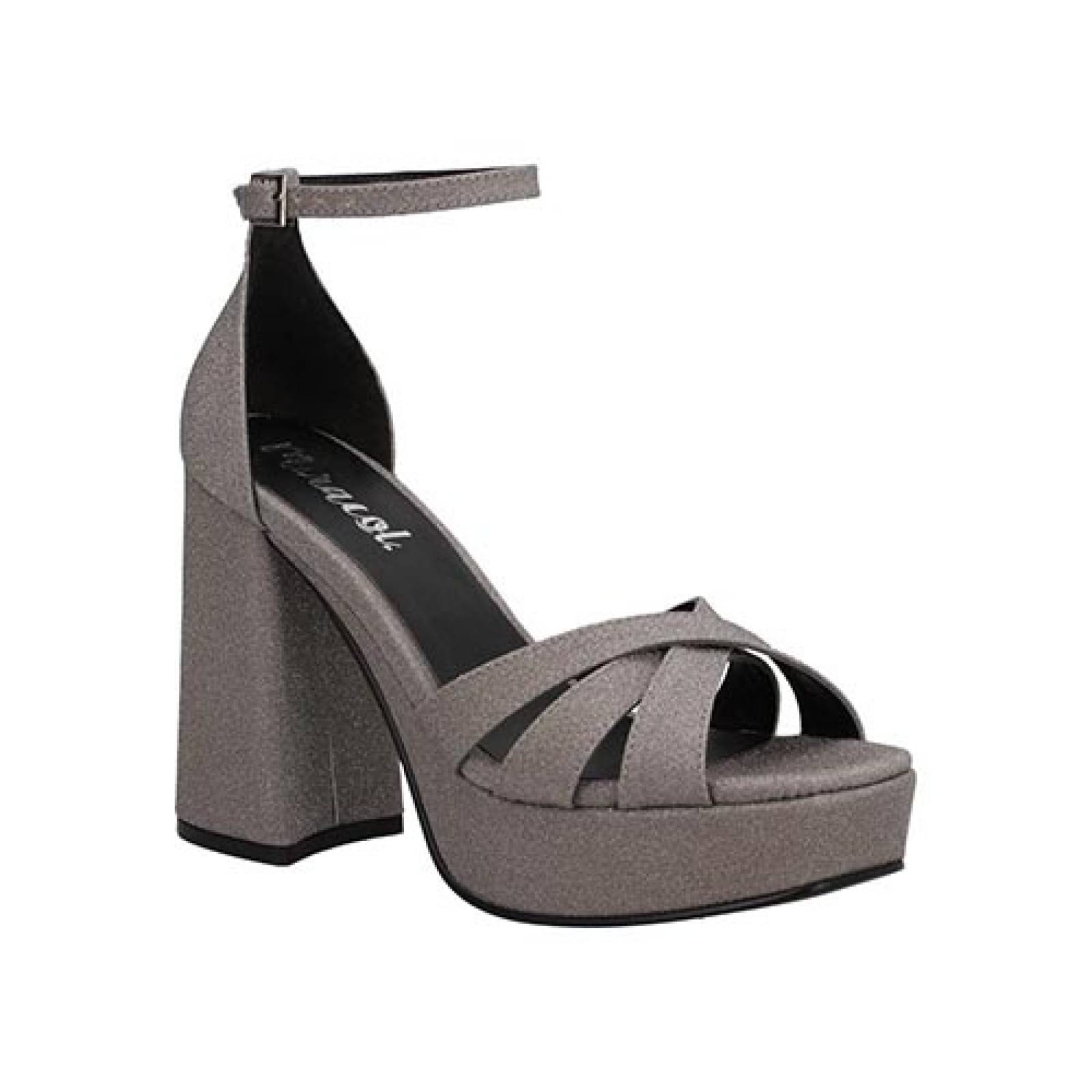 Zapato Plataforma Miracol 9510 Tacón Alto Ancho Fiesta Dama