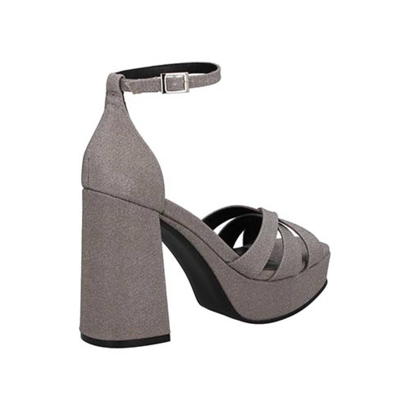 Zapato Plataforma Miracol 9510 Tacón Alto Ancho Fiesta Dama