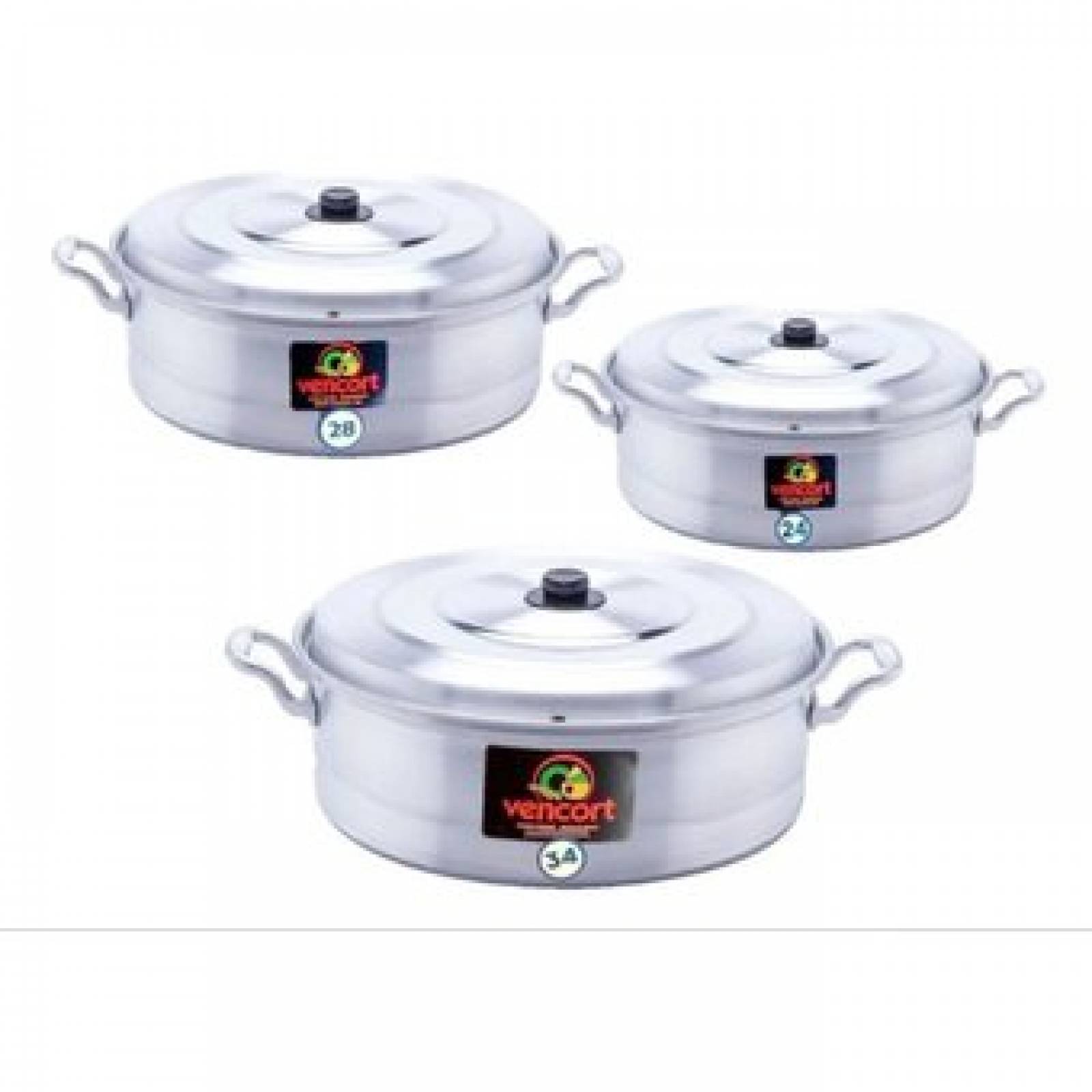 Promocion Juego De 3 Ollas Budineras Arroceras De Aluminio