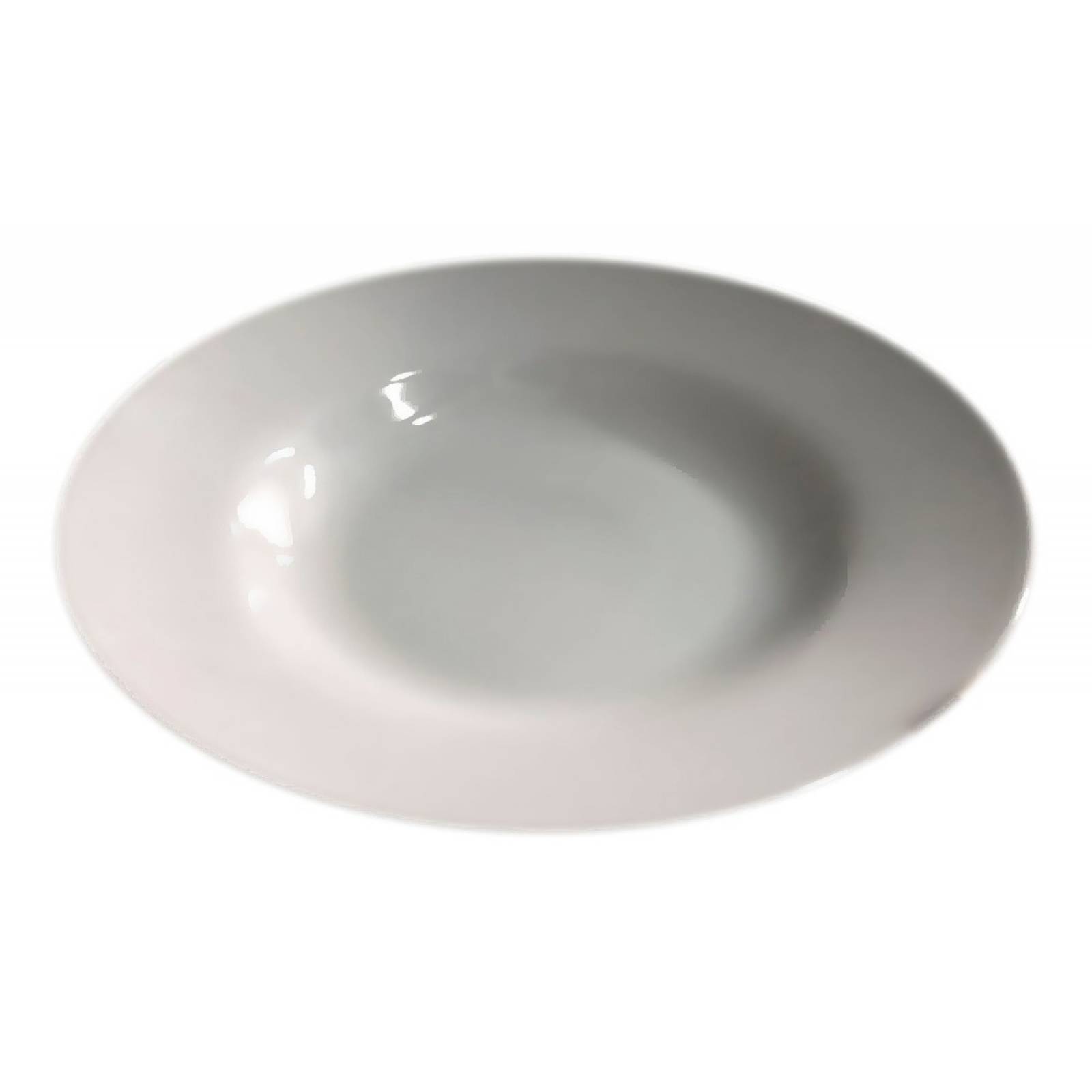 6 Platos De Porcelana Para Pasta De 30 De Cm De Diámetro