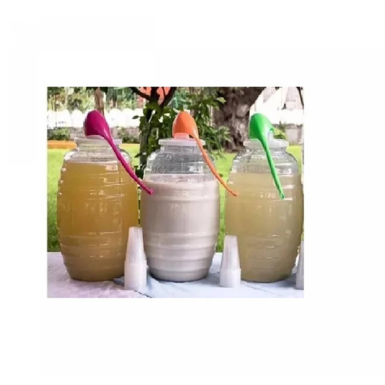 3 Barril Vitrolero 20 Litros Con Cucharón