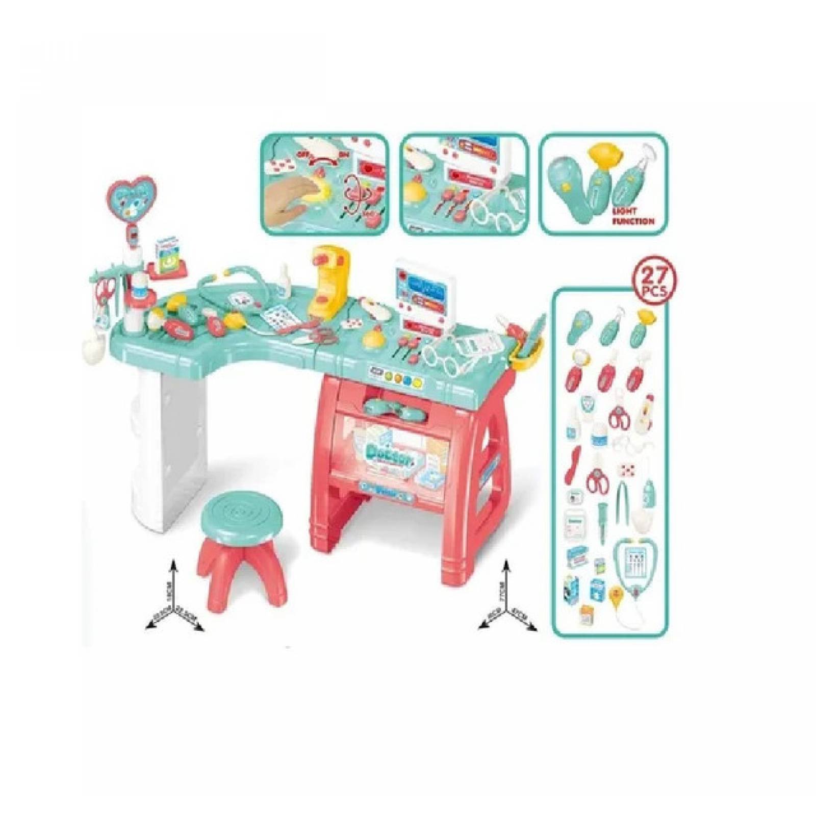 Kit Medico Mesa Juguete Hospital Doctor Niño Juguetes