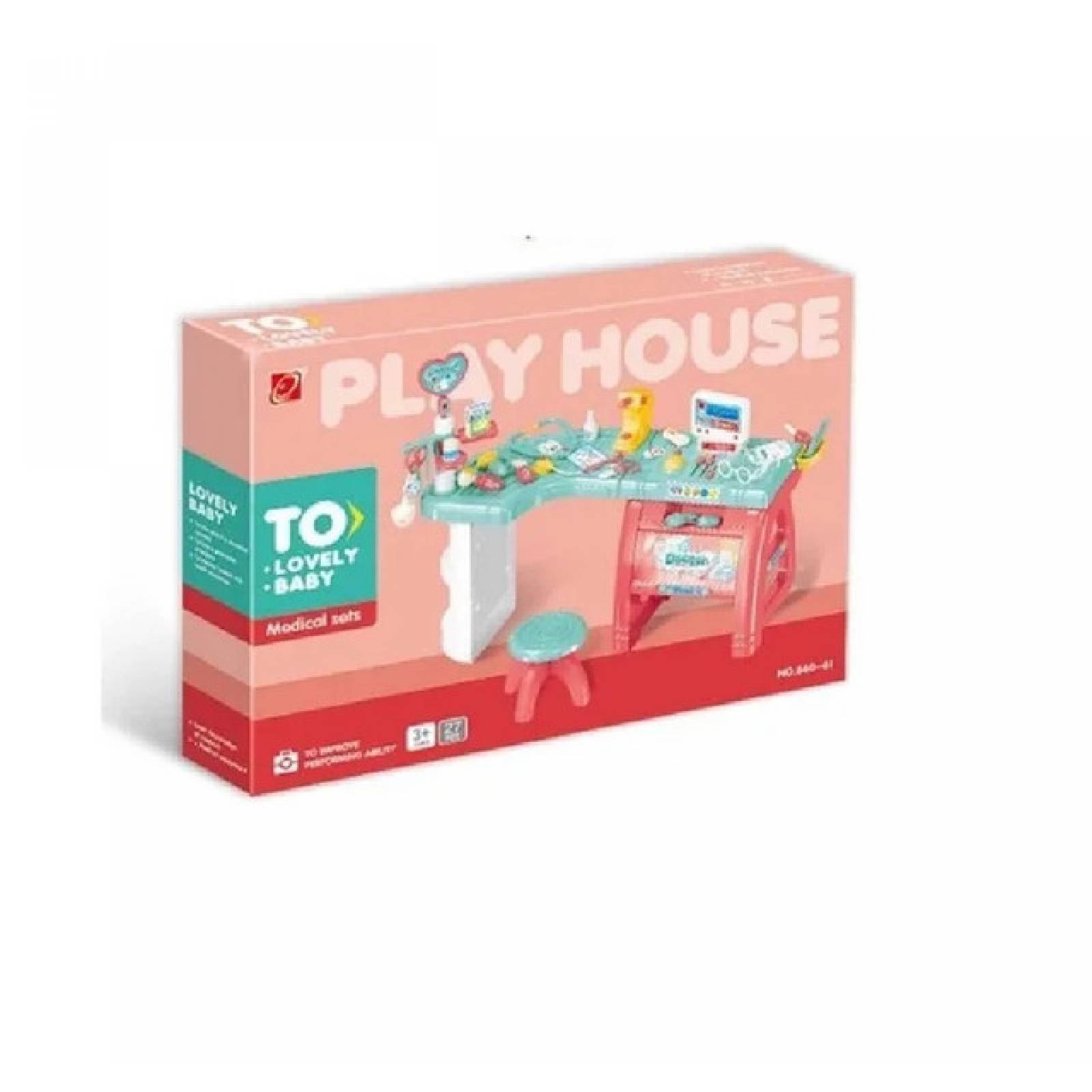 Kit Medico Mesa Juguete Hospital Doctor Niño Juguetes