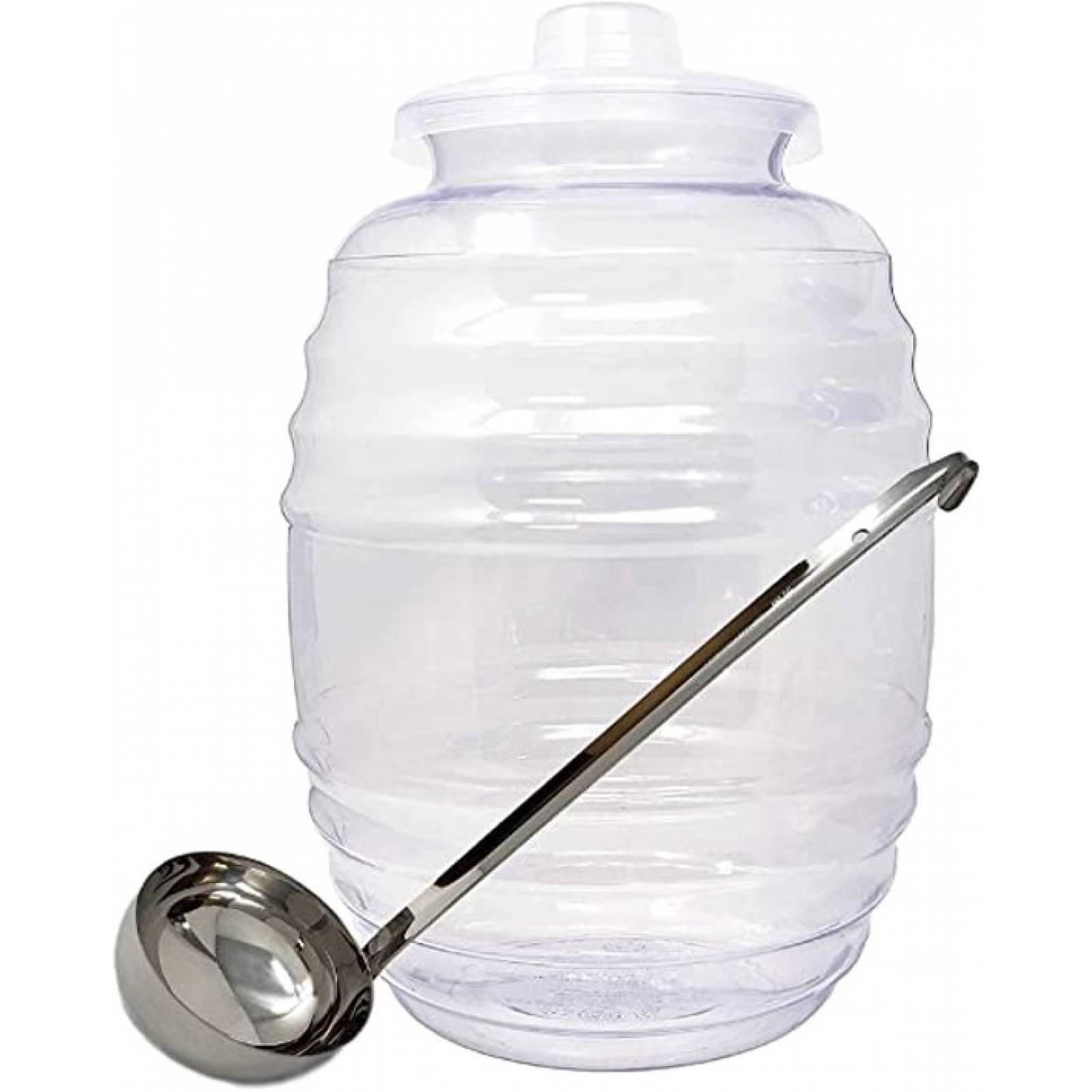 4 Barril Vitrolero De Plástico Con Cucharon Y Asa 20 Litros