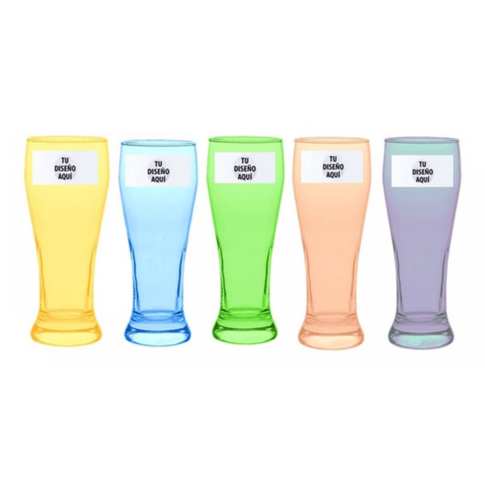100 Vaso Cervecero Berlin Personalizado De Plástico 1/2 Lt.