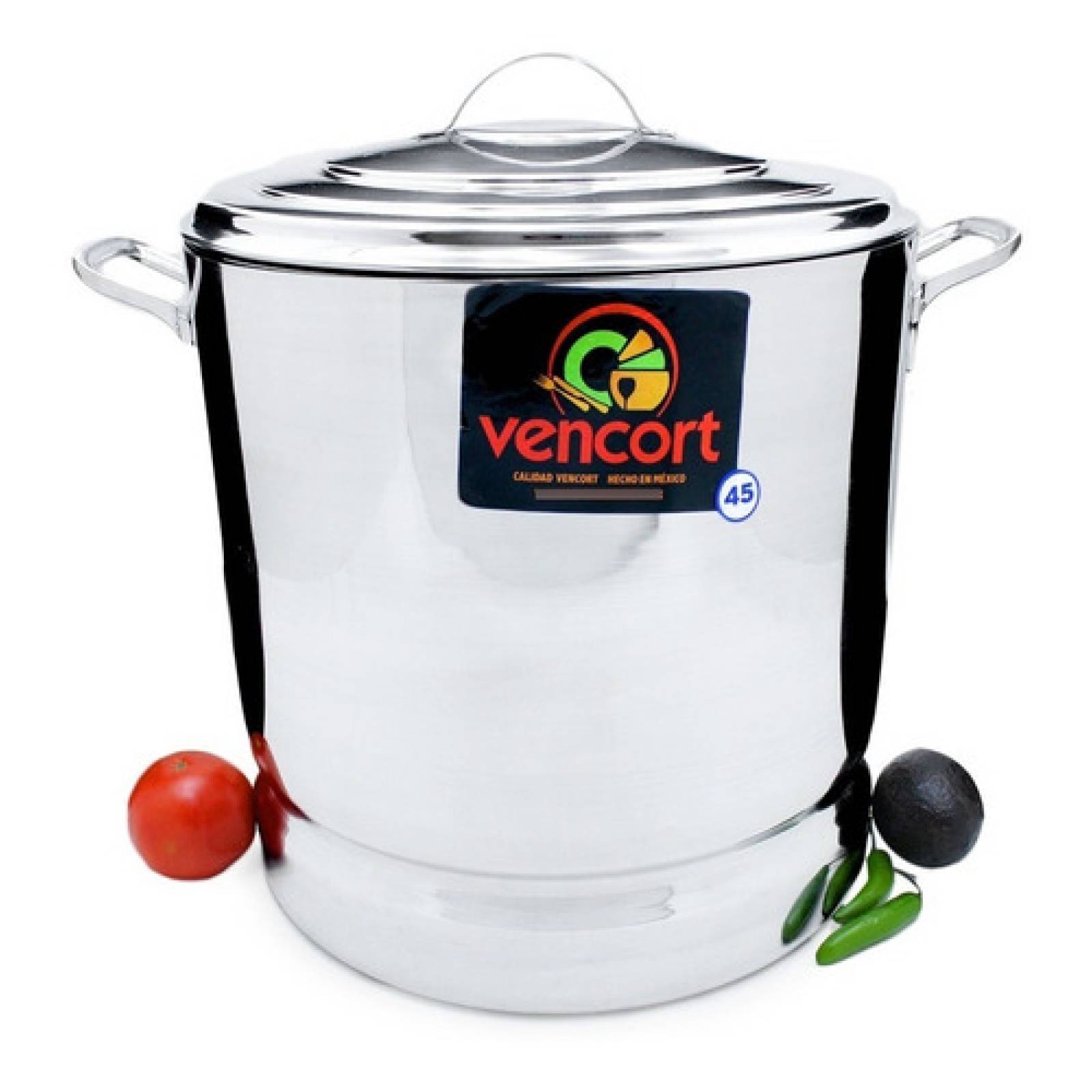 Olla Vaporera De Aluminio Triple Fuerte Grueso 32 Cm 27 L