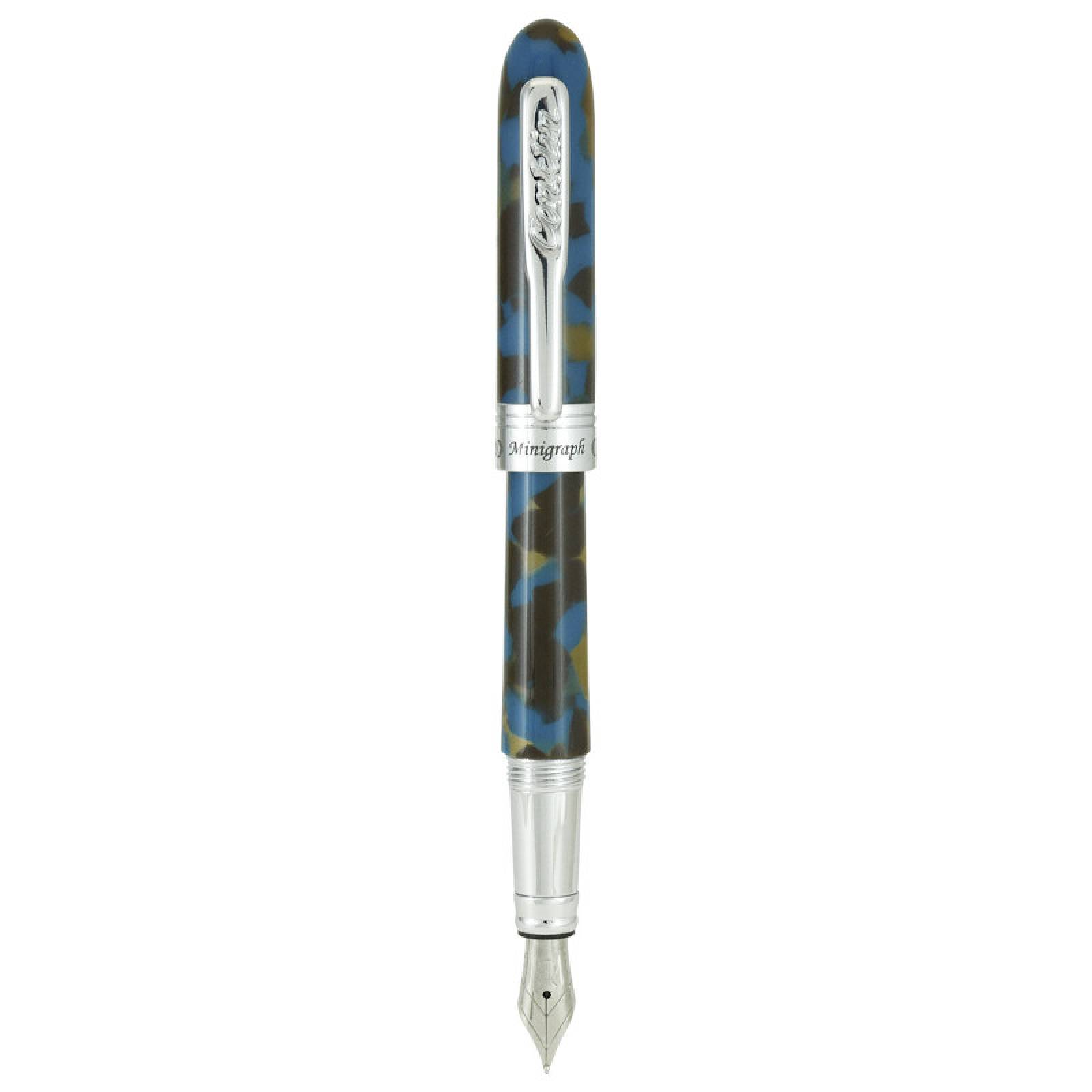 Pluma Fuente Conklin® Minigraph Blue Baltic (M)