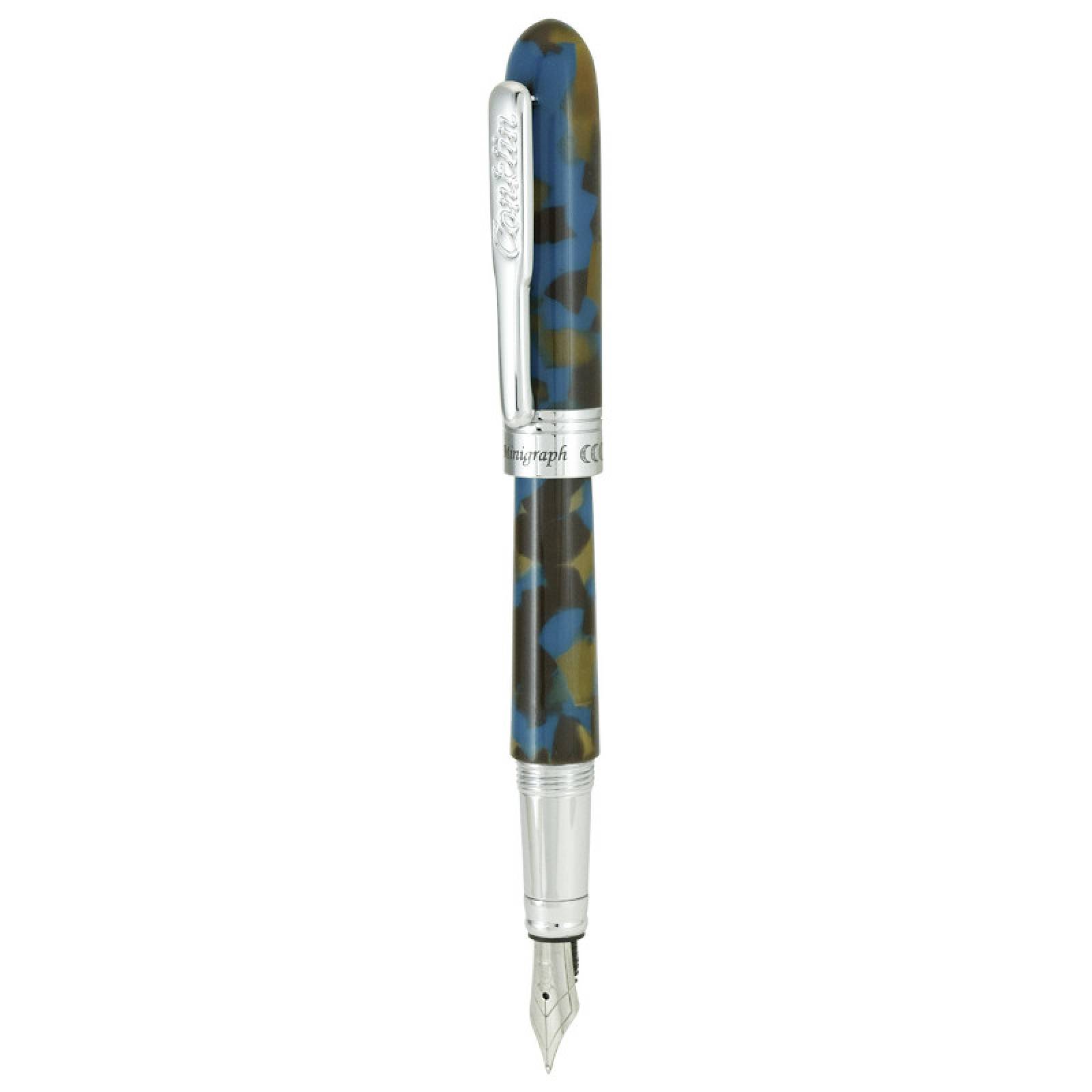 Pluma Fuente Conklin® Minigraph Blue Baltic (M)