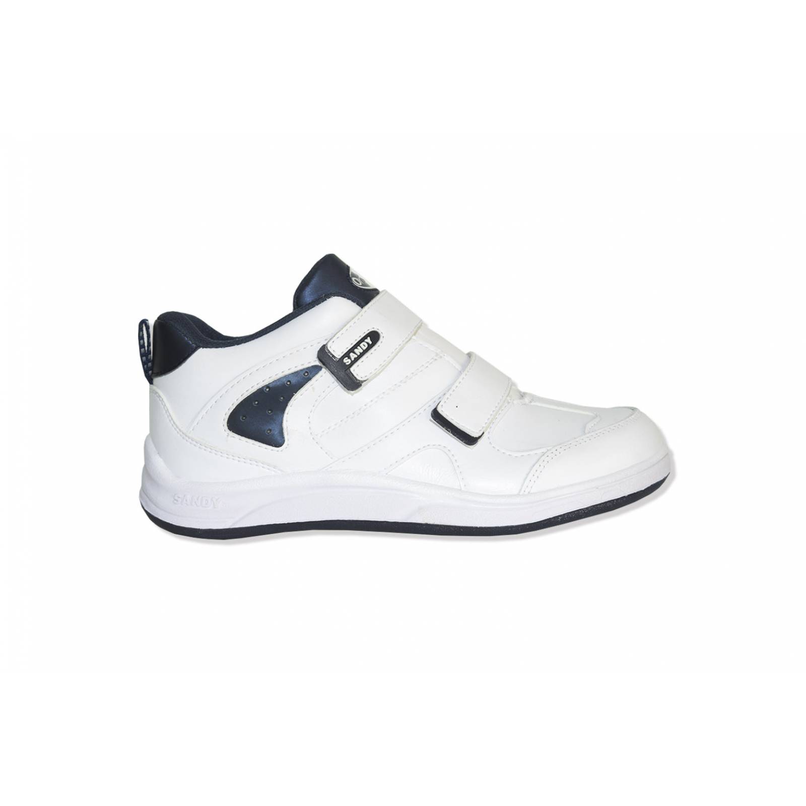 Tenis unisex ortopédico sandy blanco/ marino 18/21