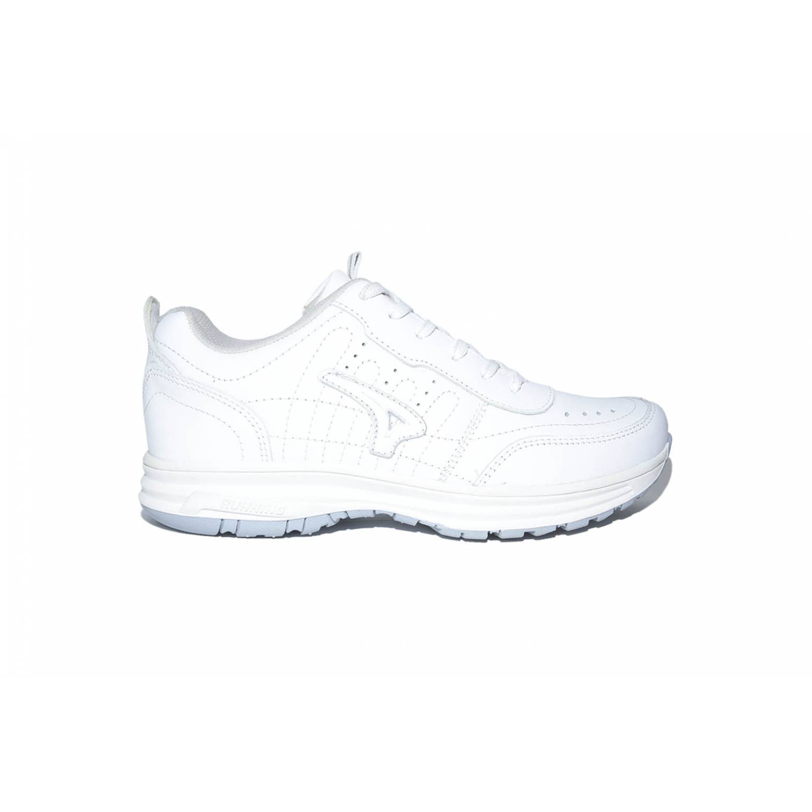 Tenis Unisex Cachorro 102 Piel Blanco Cosido Escolar