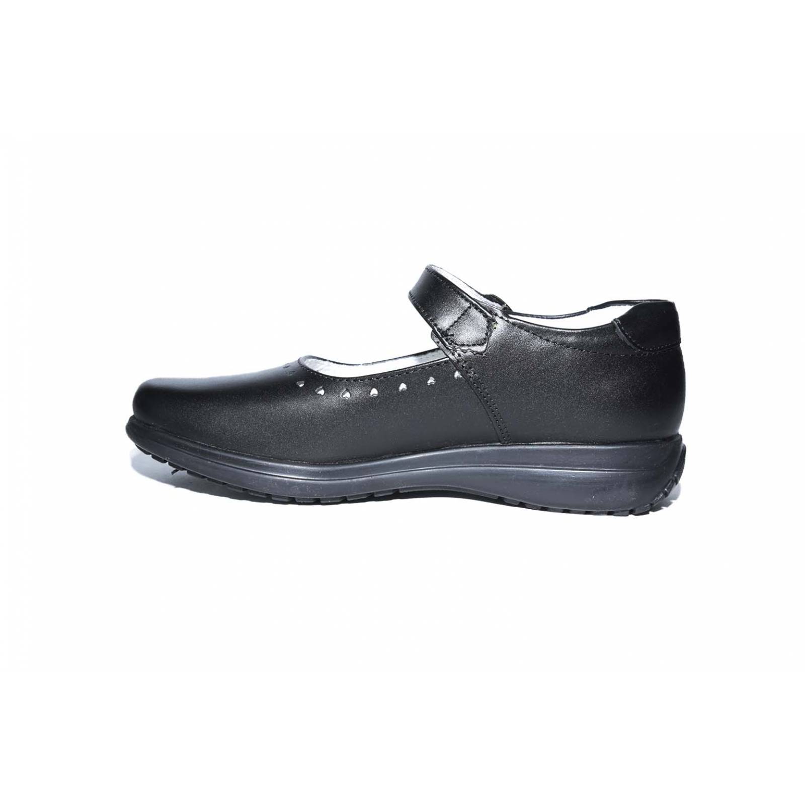 Zapato niña cachorros piel negro escolar 22/27