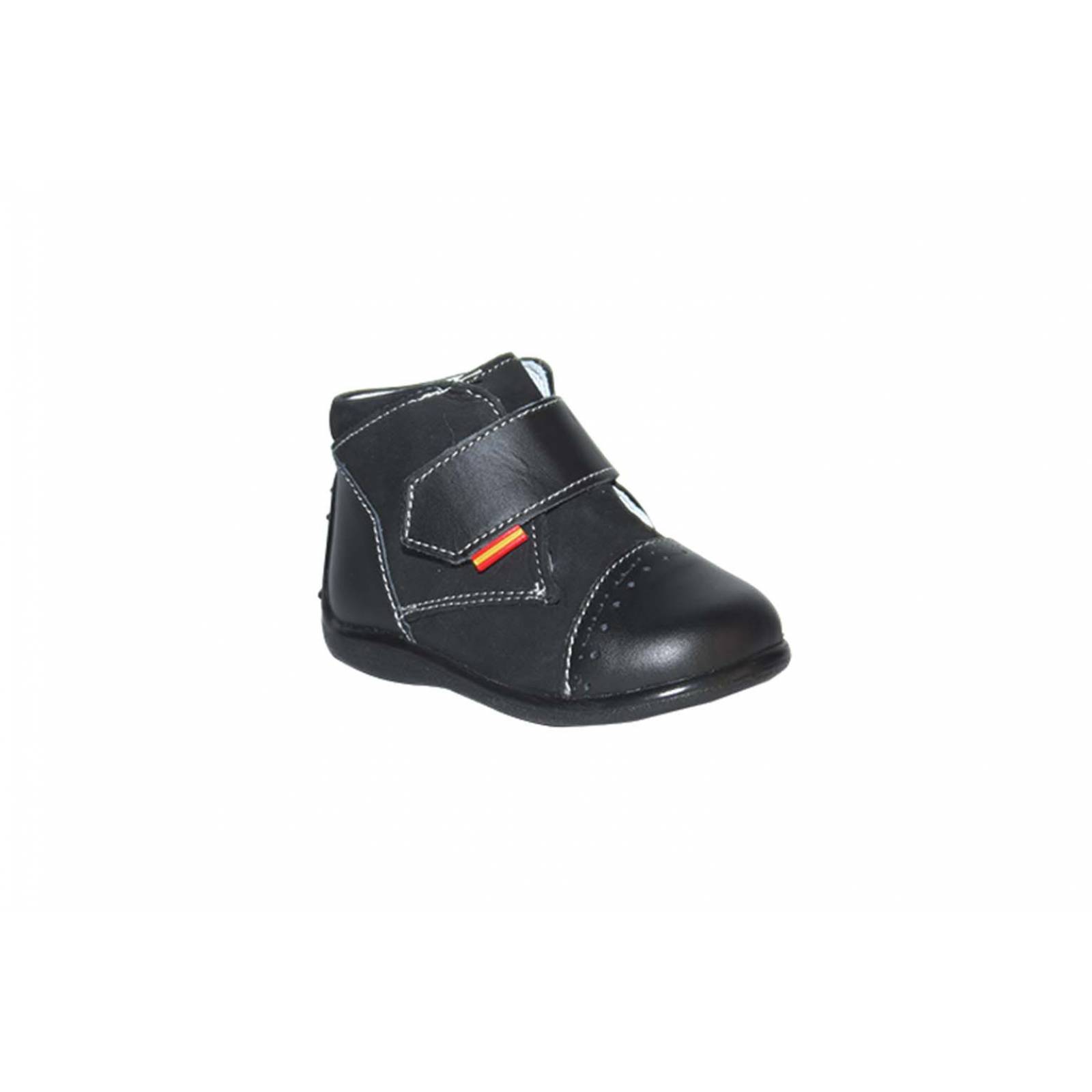 Zapato niño andanenes piel negro arco-soporte