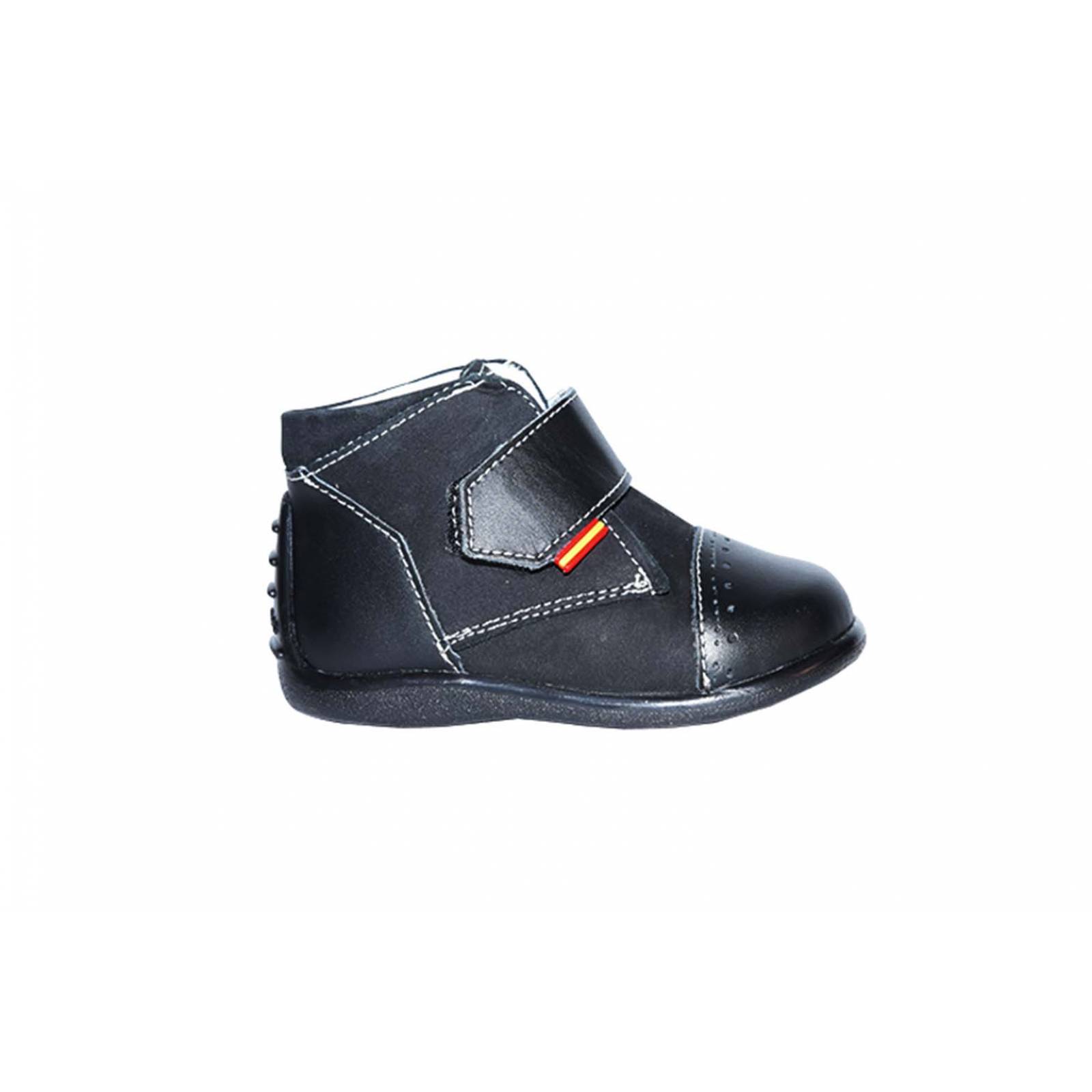 Zapato niño andanenes piel negro arco-soporte