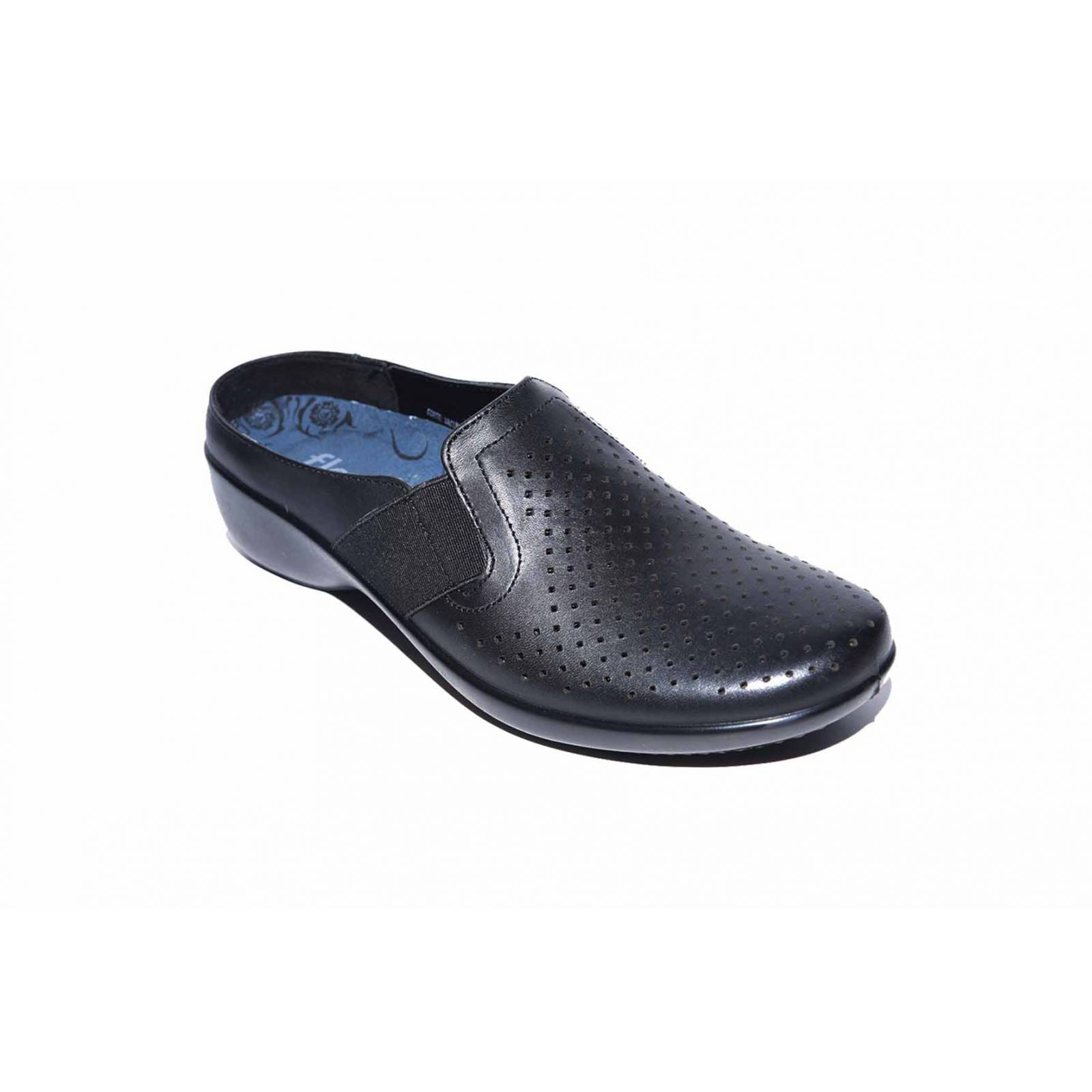 Zapato dama flexi 51714 piel negro destalonado