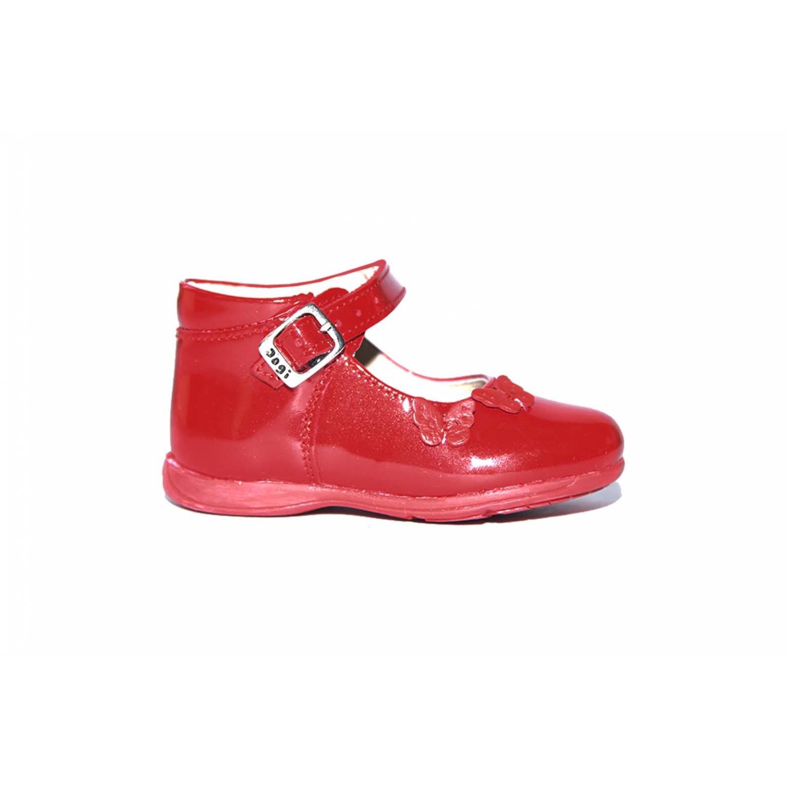 Zapato bebé niña dogi piel charol rojo arco 11/12