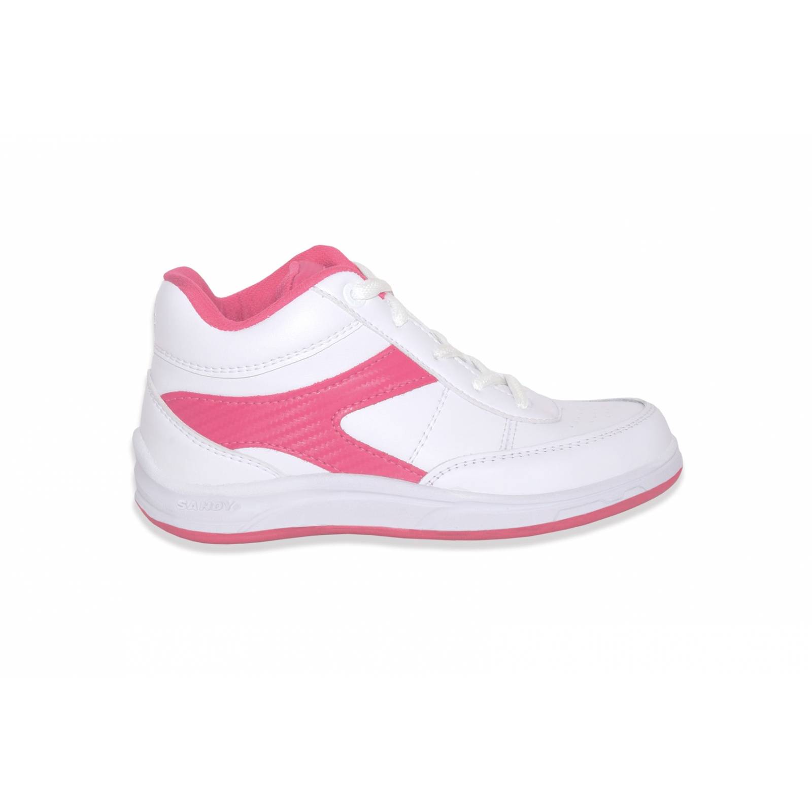 Tenis ortopédico sandy blanco/ fiusha 22/26