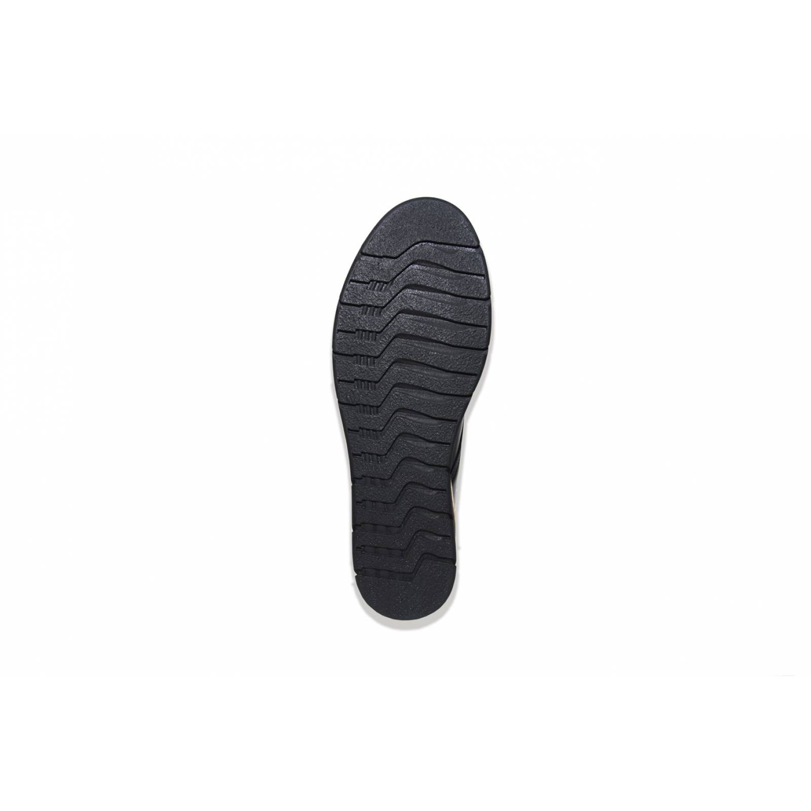 Zapato dama plataforma casual negro cómodo agujeta