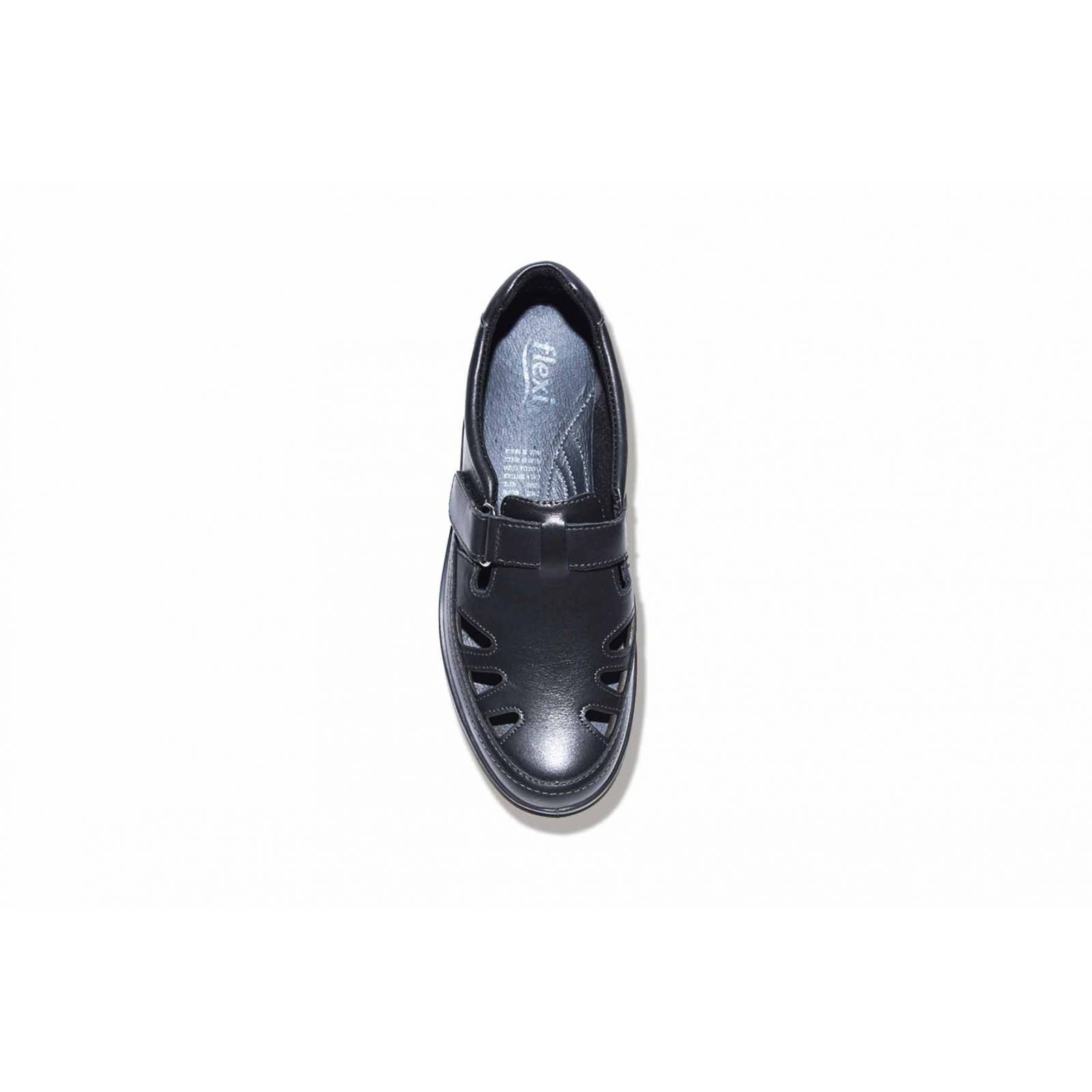 Zapato dama flexi 25905 piel negro confort casual