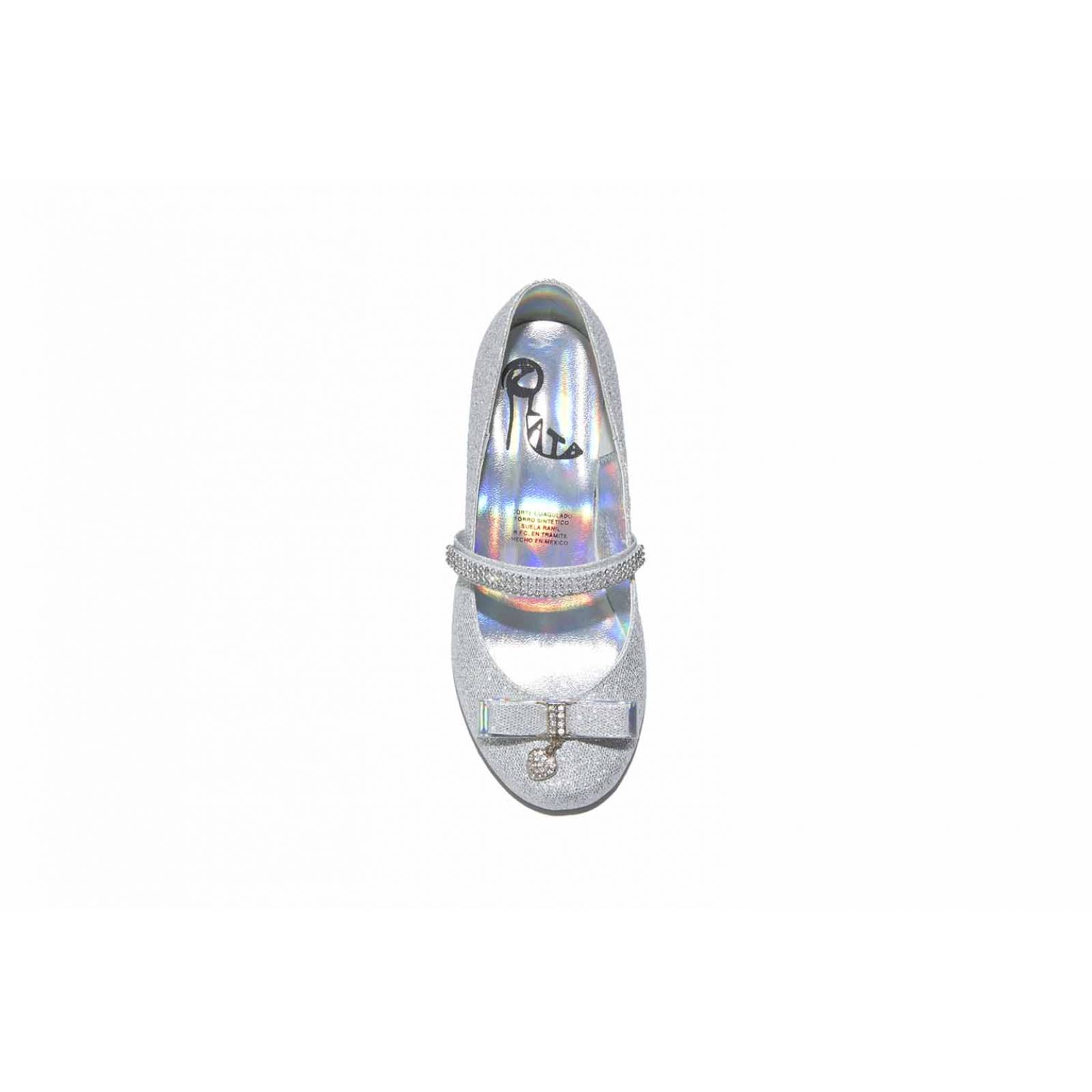 Zapato de fiesta niña plata tacón 18/21-