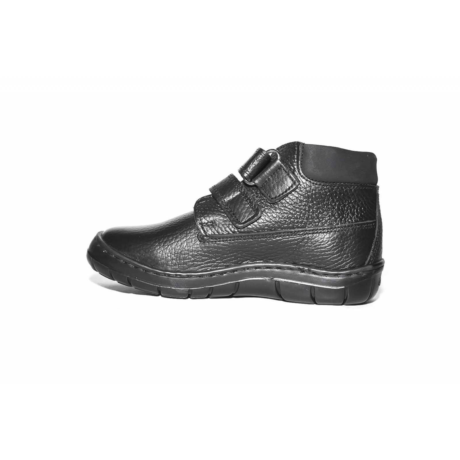 Zapato Bota Niño Dogi 5016 Piel Negro Cosido Arco Soporte