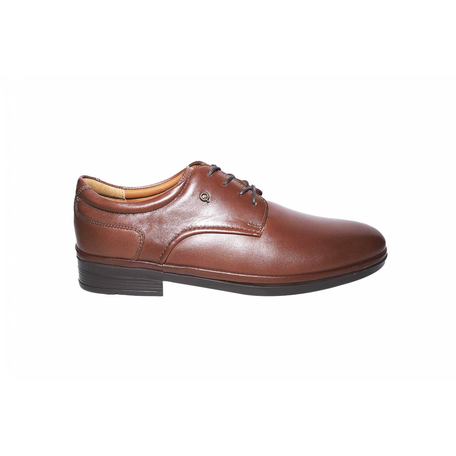 Zapato caballero quirelli 700701 piel borrego café vestir confortable