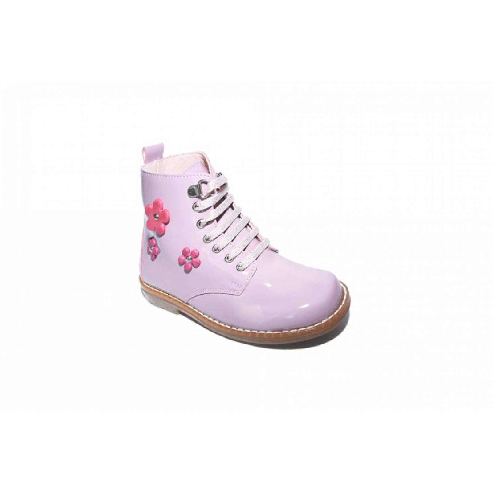 Bota niña dogi 1415 charol rosa moda casual 12 al 14-