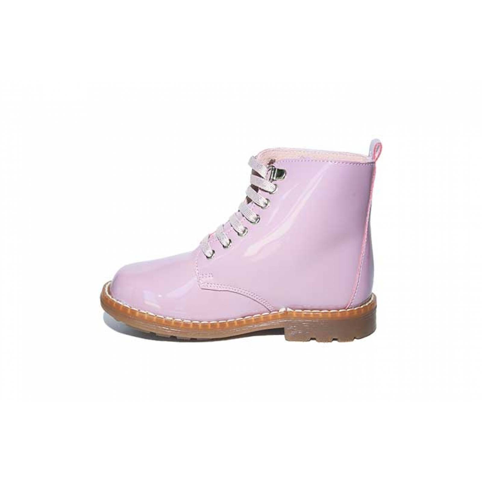 Bota niña dogi 1415 charol rosa moda casual 12 al 14-