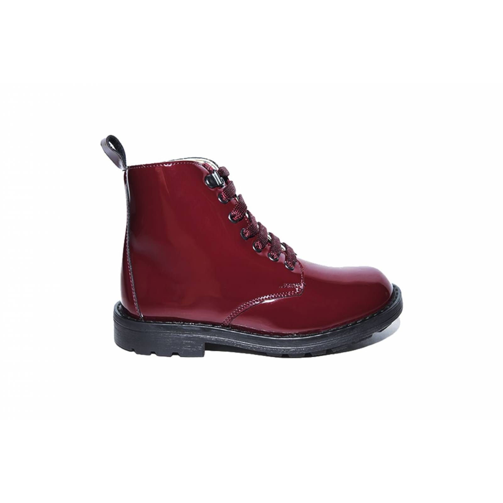 Bota niña dogi 1416 charol vino moda casual 18 al 21-