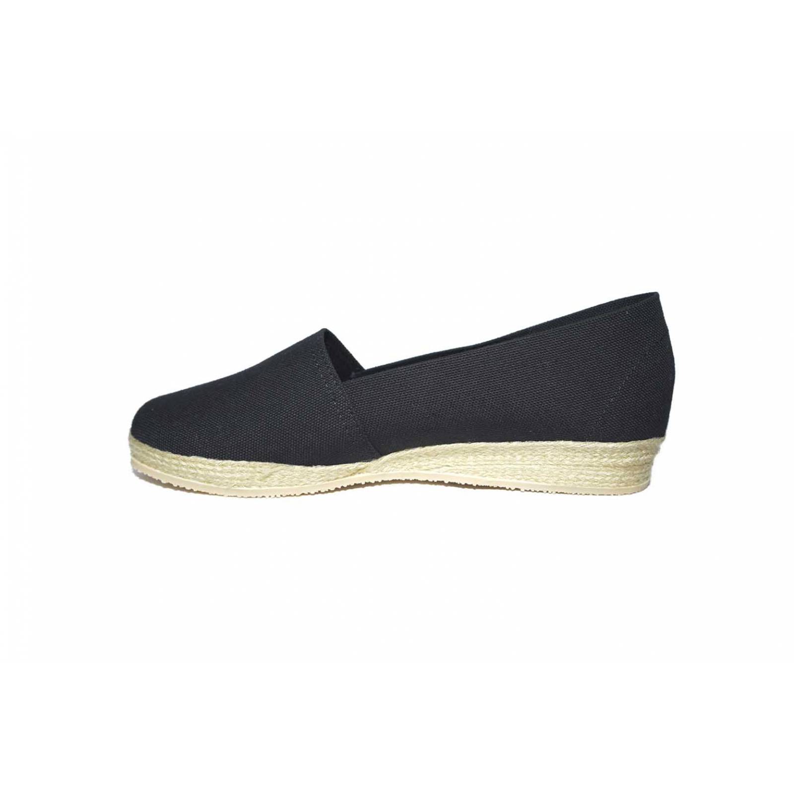 Zapato Dama Adr 233 Textil Negro Alpargata Moda Casual 