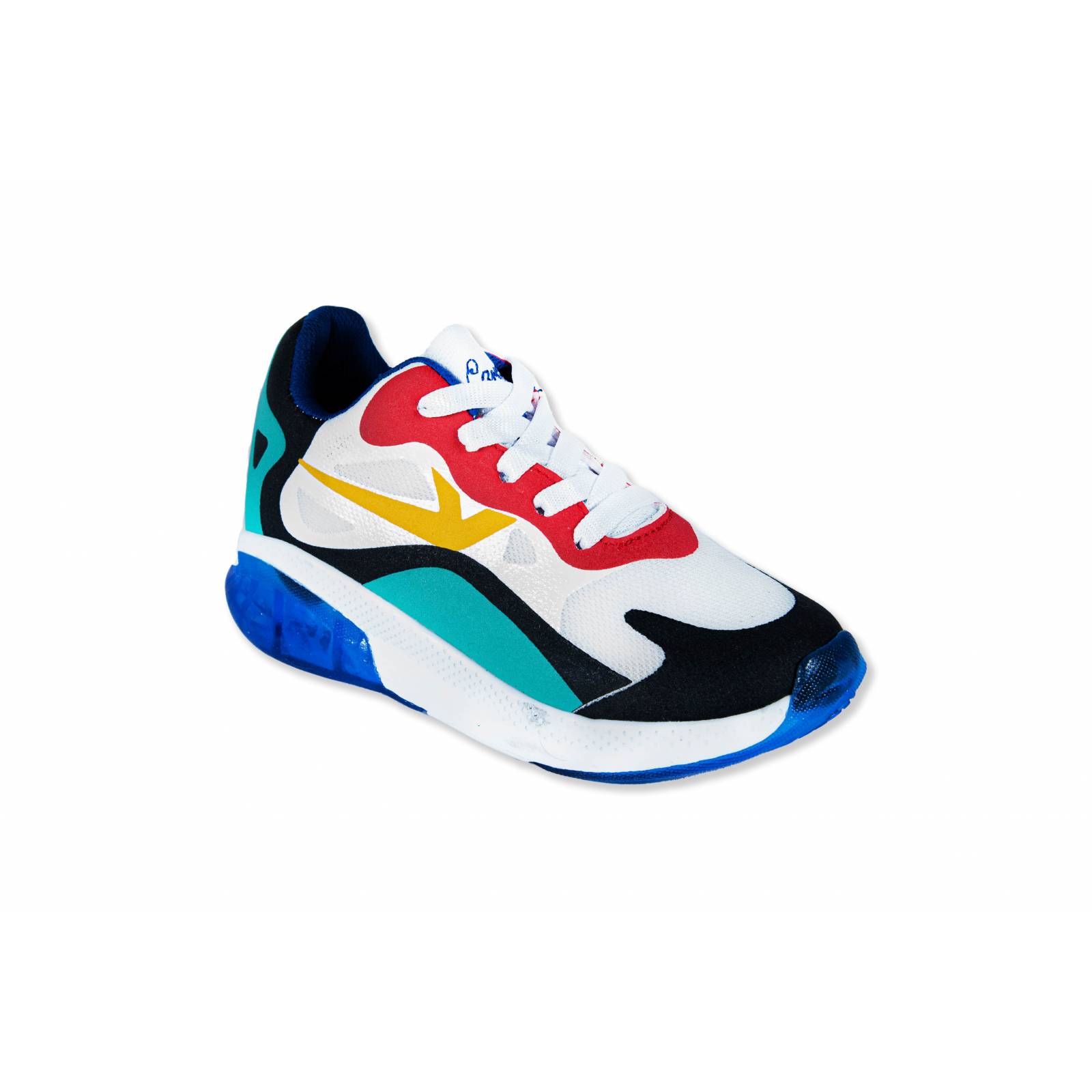 Tenis Unisex Caramel 725 Blanco Multicolor Moda Casual (18.0 - 21.5)