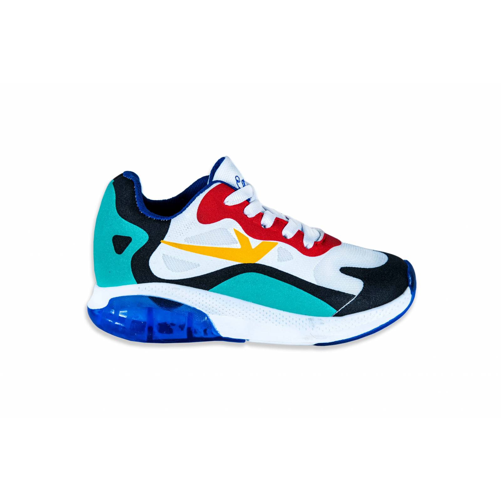 Tenis Unisex Caramel 725 Blanco Multicolor Moda Casual (18.0 - 21.5)