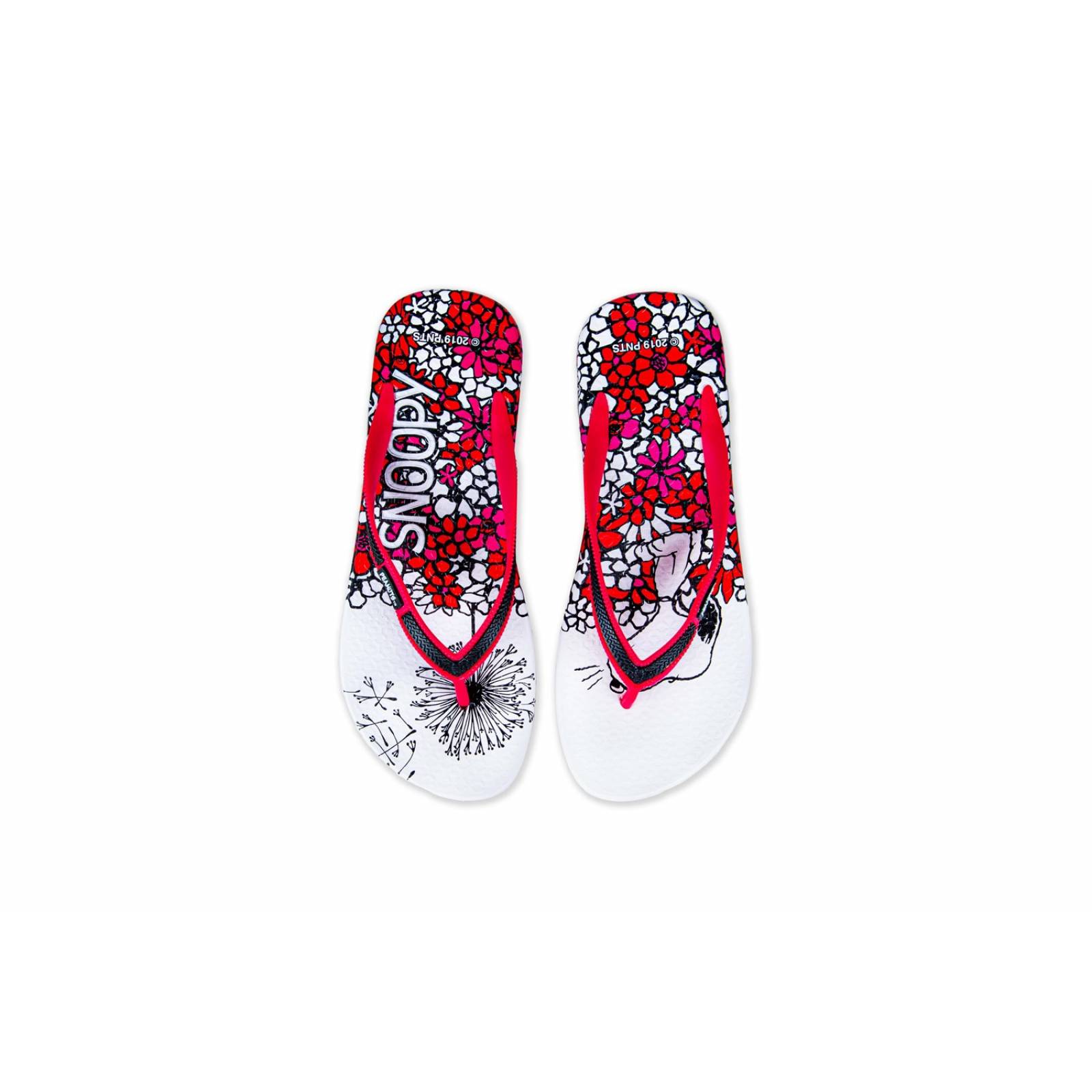 Sandalia Dama Peanuts 3106 Snoopy Playa Baño 22 al 26