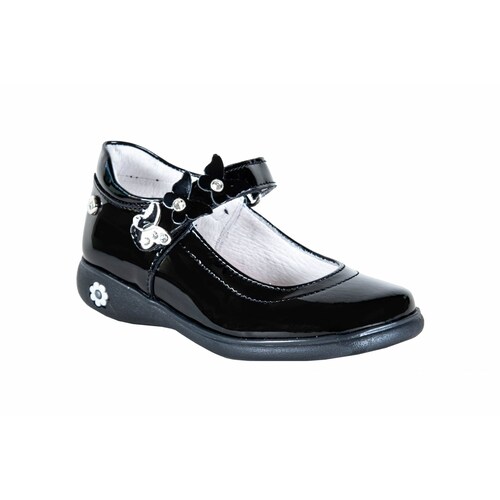 Zapato Escolar Karsten 18801 Charol Negro Cómodo Ligero