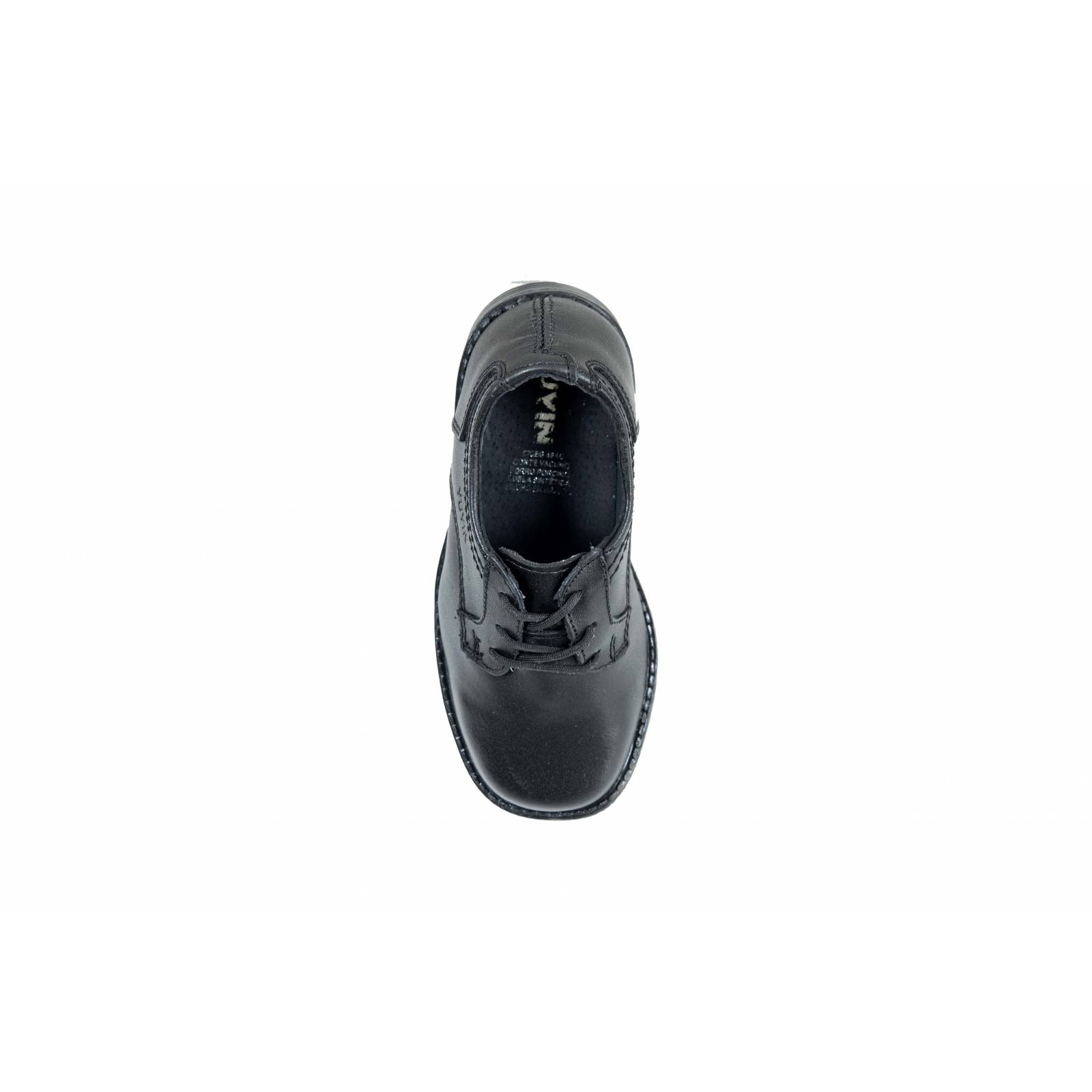 Zapato Niño Yuyin 20171 Piel Negro Escolar Agujetas Vestir (15.0 - 17.5)