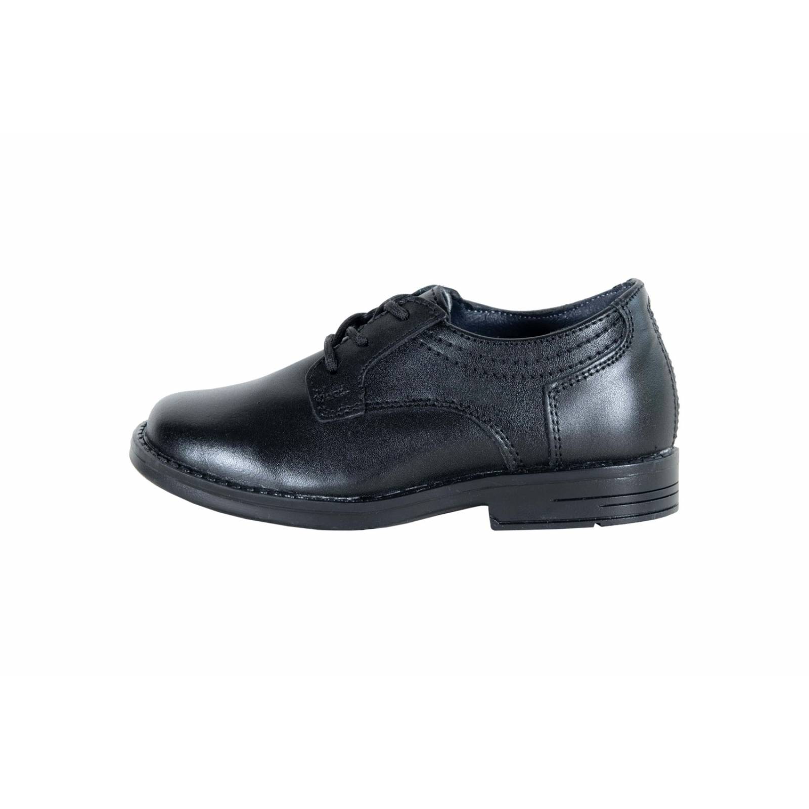 Zapato Niño Yuyin 20171 Piel Negro Escolar Agujetas Vestir (15.0 - 17.5)