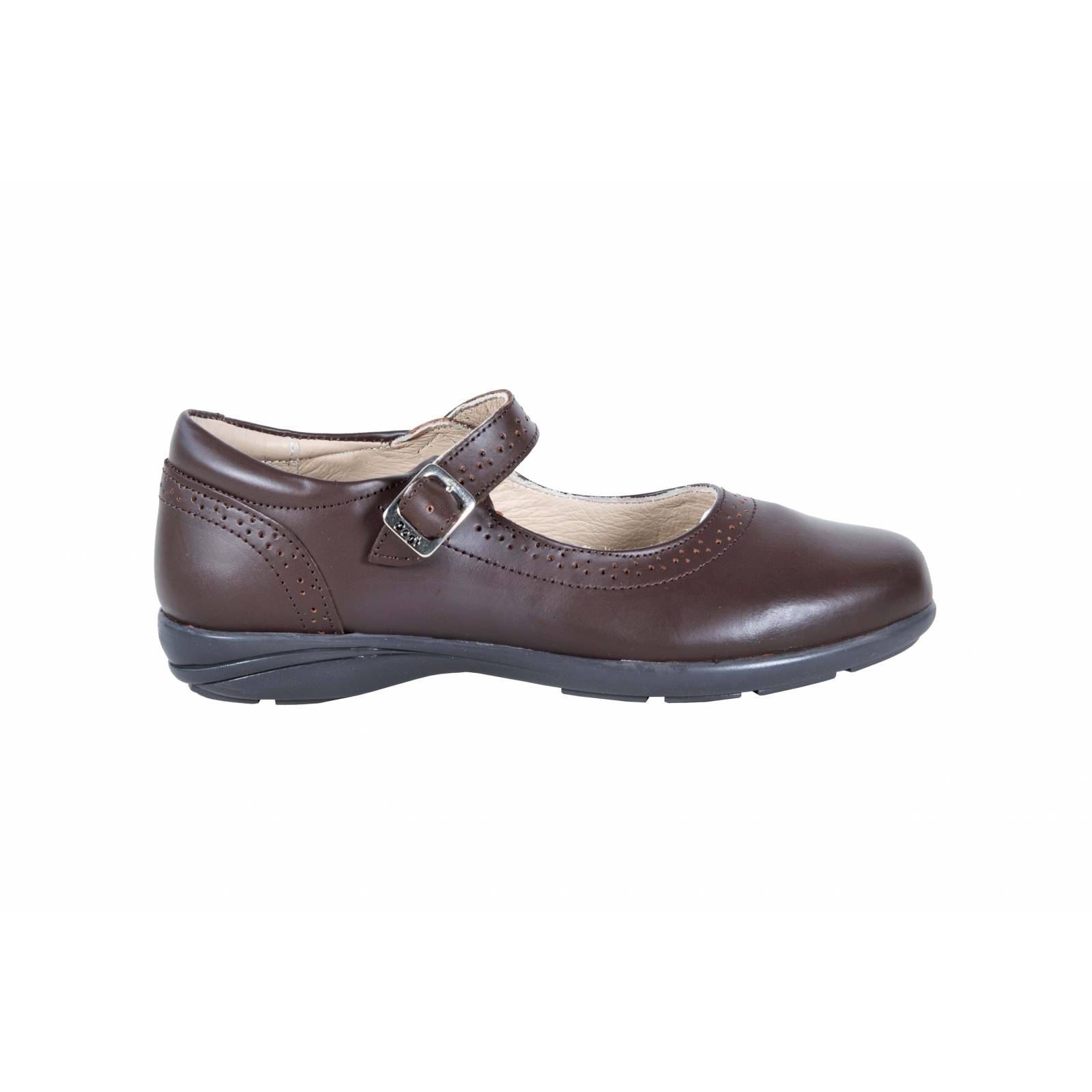 Zapato Niña Dogi 2524 Piel Café Escolar Arco 22 al 26