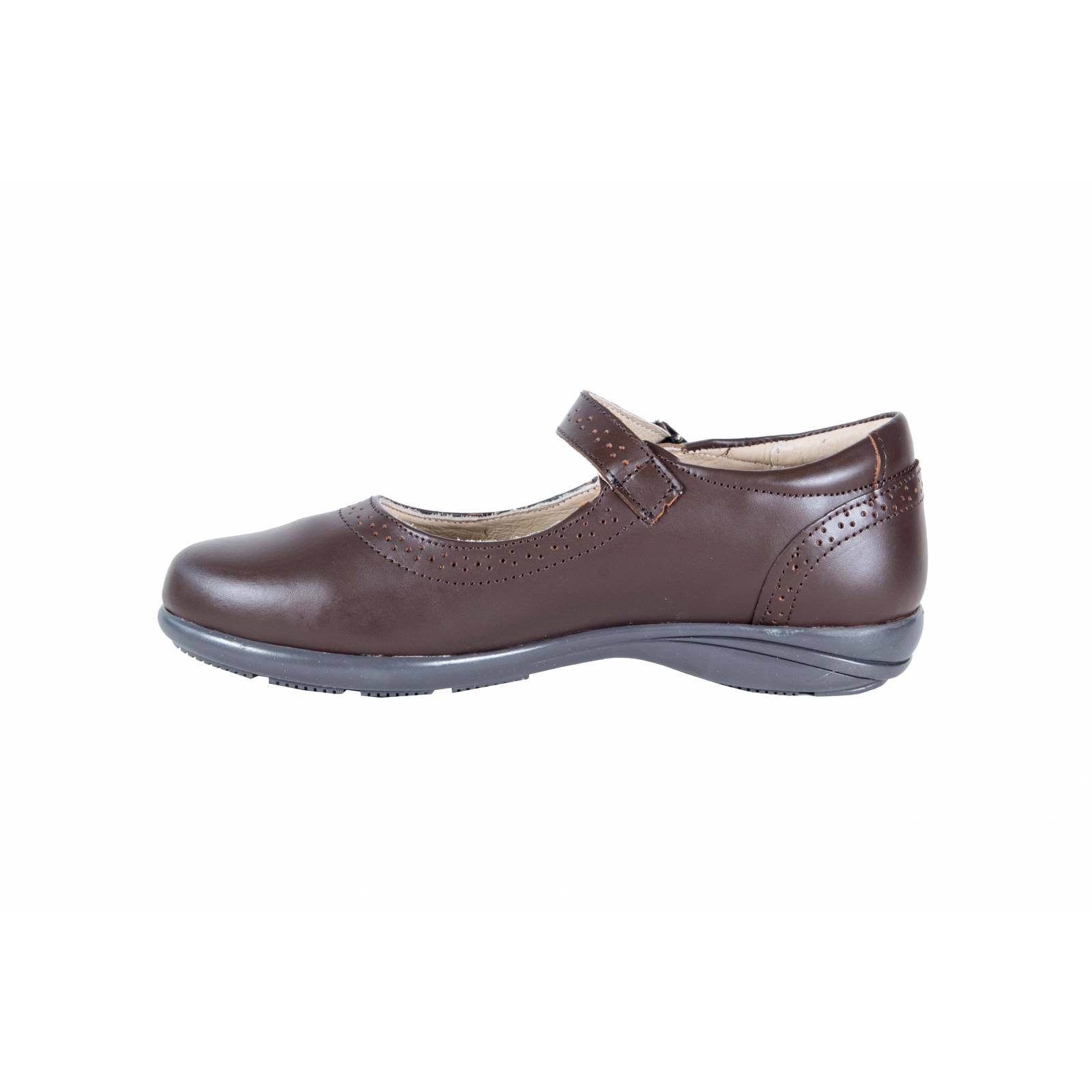 Zapato Niña Dogi 2524 Piel Café Escolar Arco 22 al 26