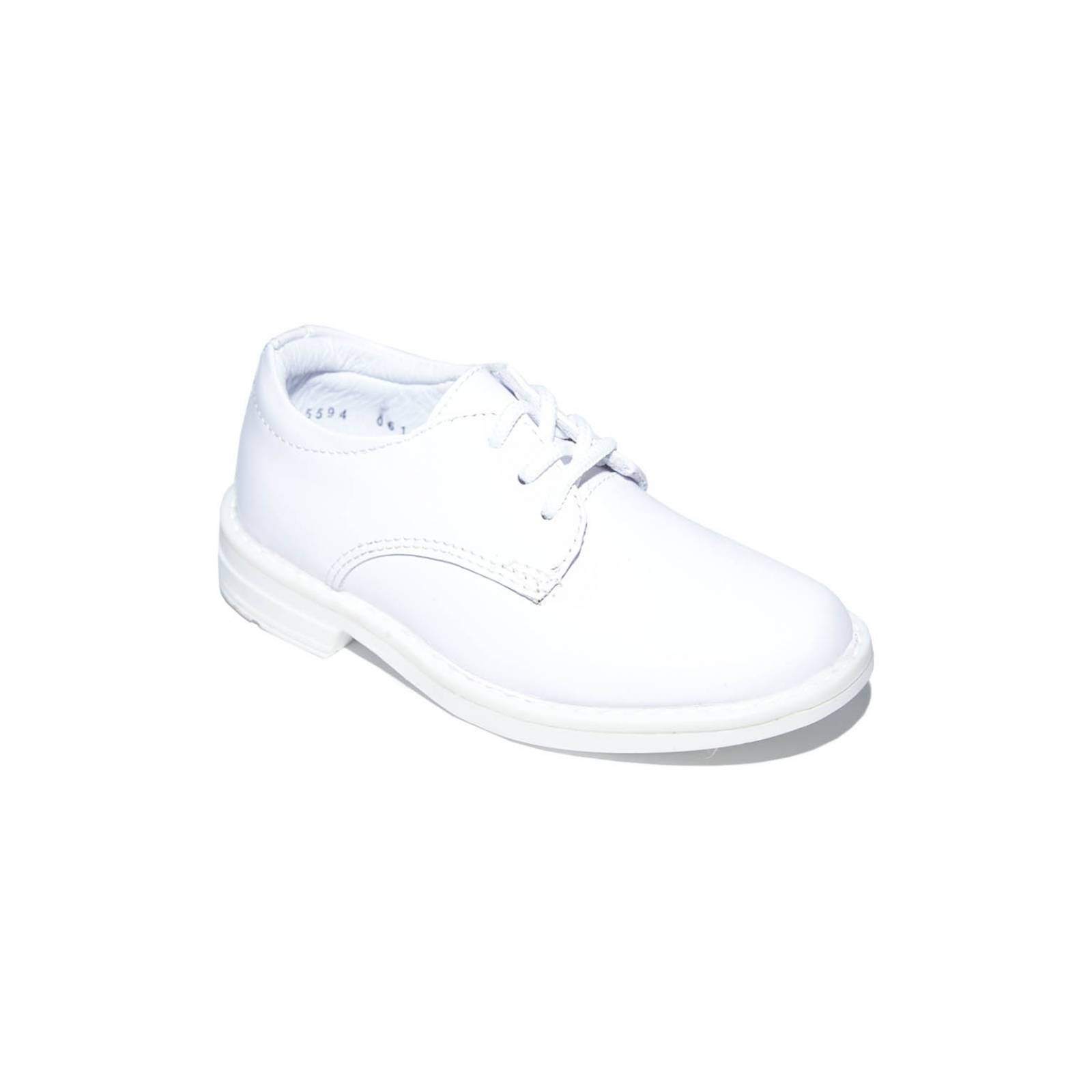 Zapato Niño Cachorro 5594 Piel Charol Blanco Cosido 18-21.5 (18.0 - 21.5)