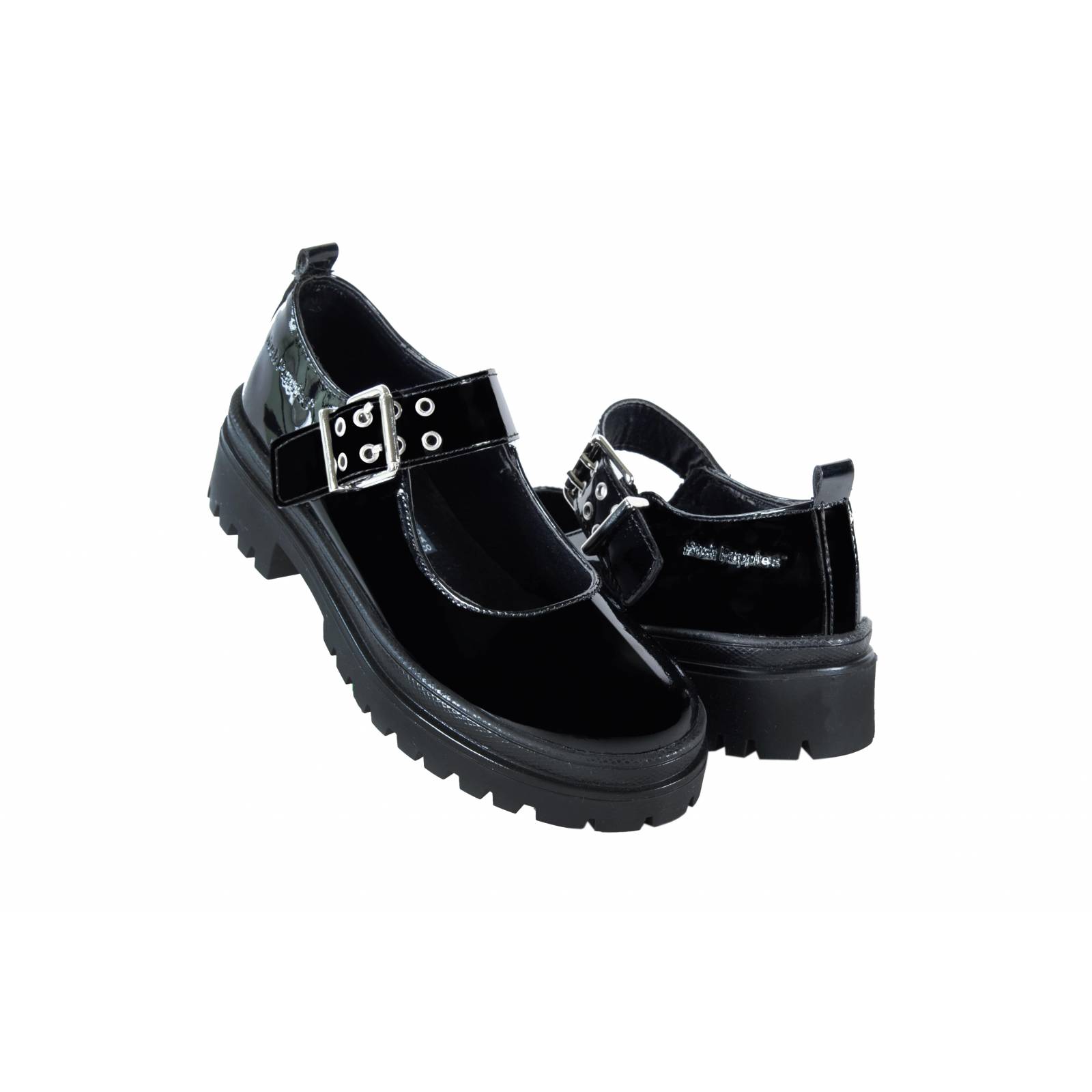 Zapato Niña Hush Puppies 1266 Piel Negro Escolar 