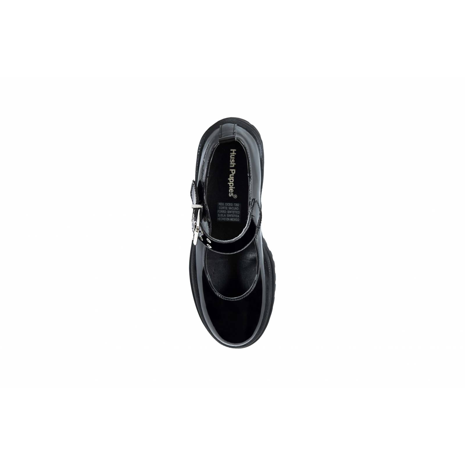 Zapato Niña Hush Puppies 1266 Piel Negro Escolar 