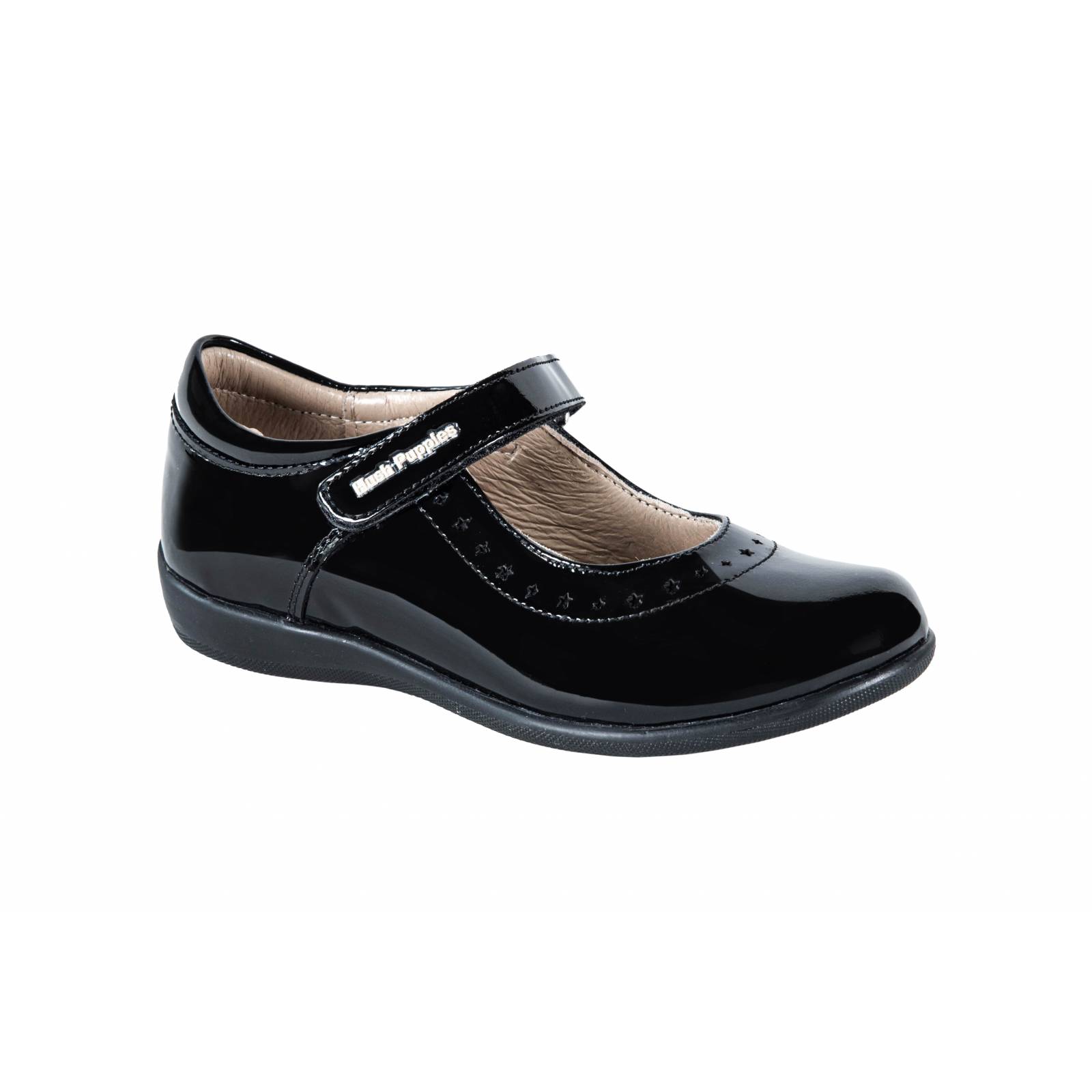 Zapato Niña Hush Puppies 1164 Piel Negro Escolar